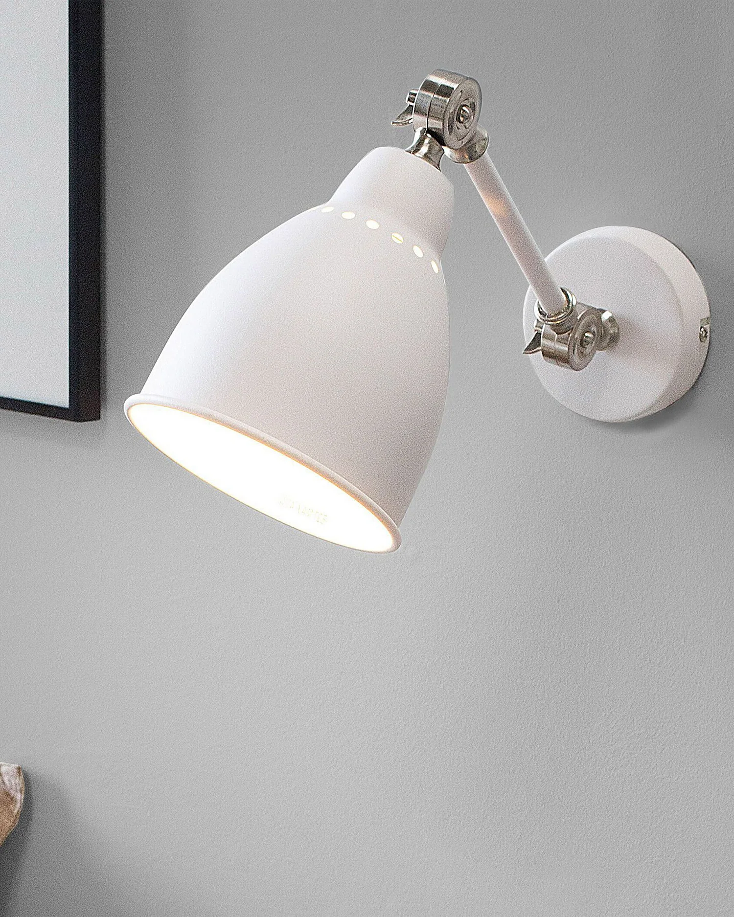 Set van 2 wandlampen MISSISSIPPI Verstelbaar Metaal Wit