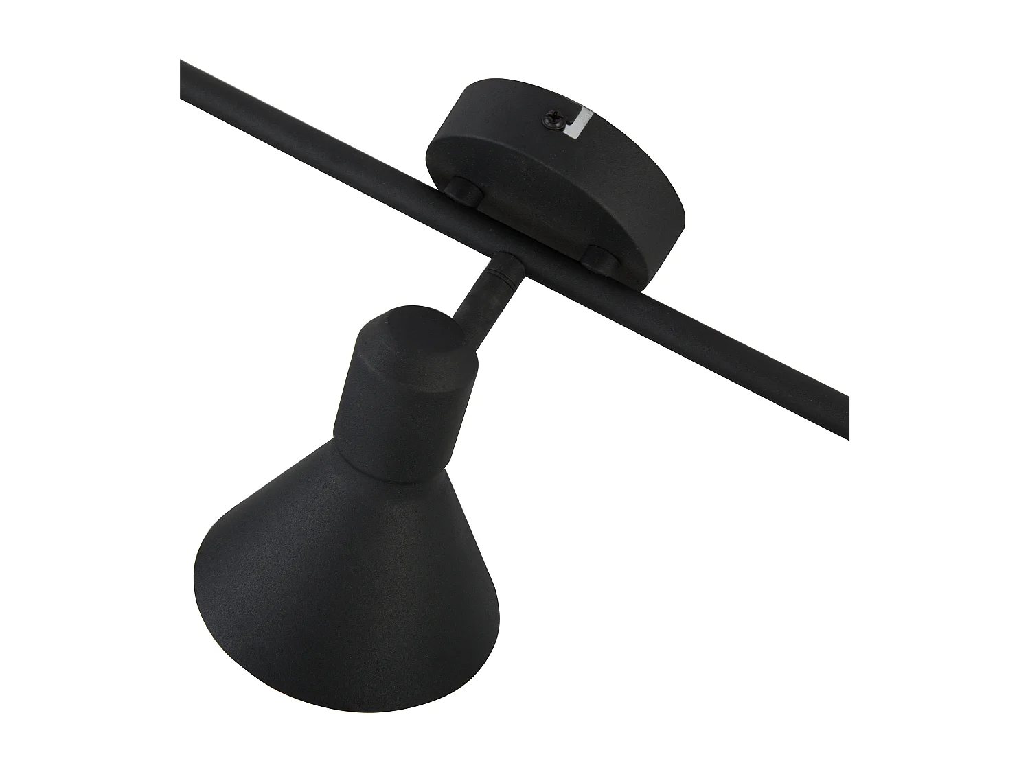 Candeeiro com 3 focos MERSEY Ajustável Metal Preto