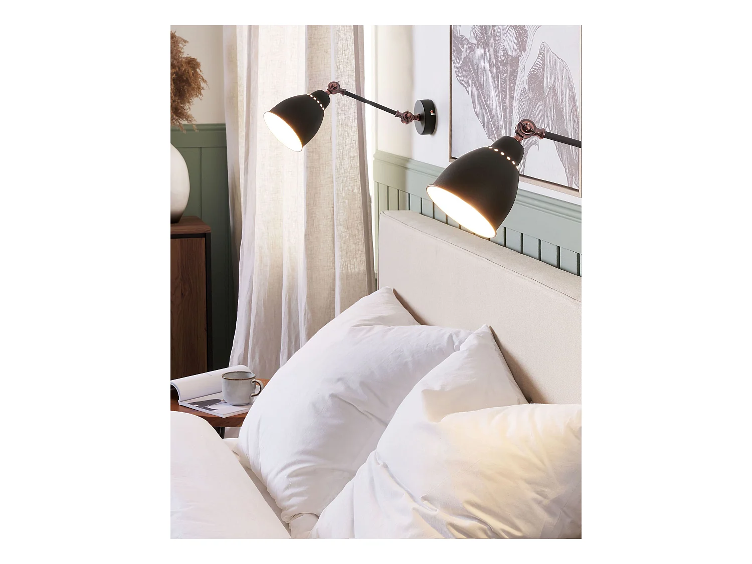 Moderne Hängeleuchte Metall graphitgrau und kupfer 2er Set Mississippi M