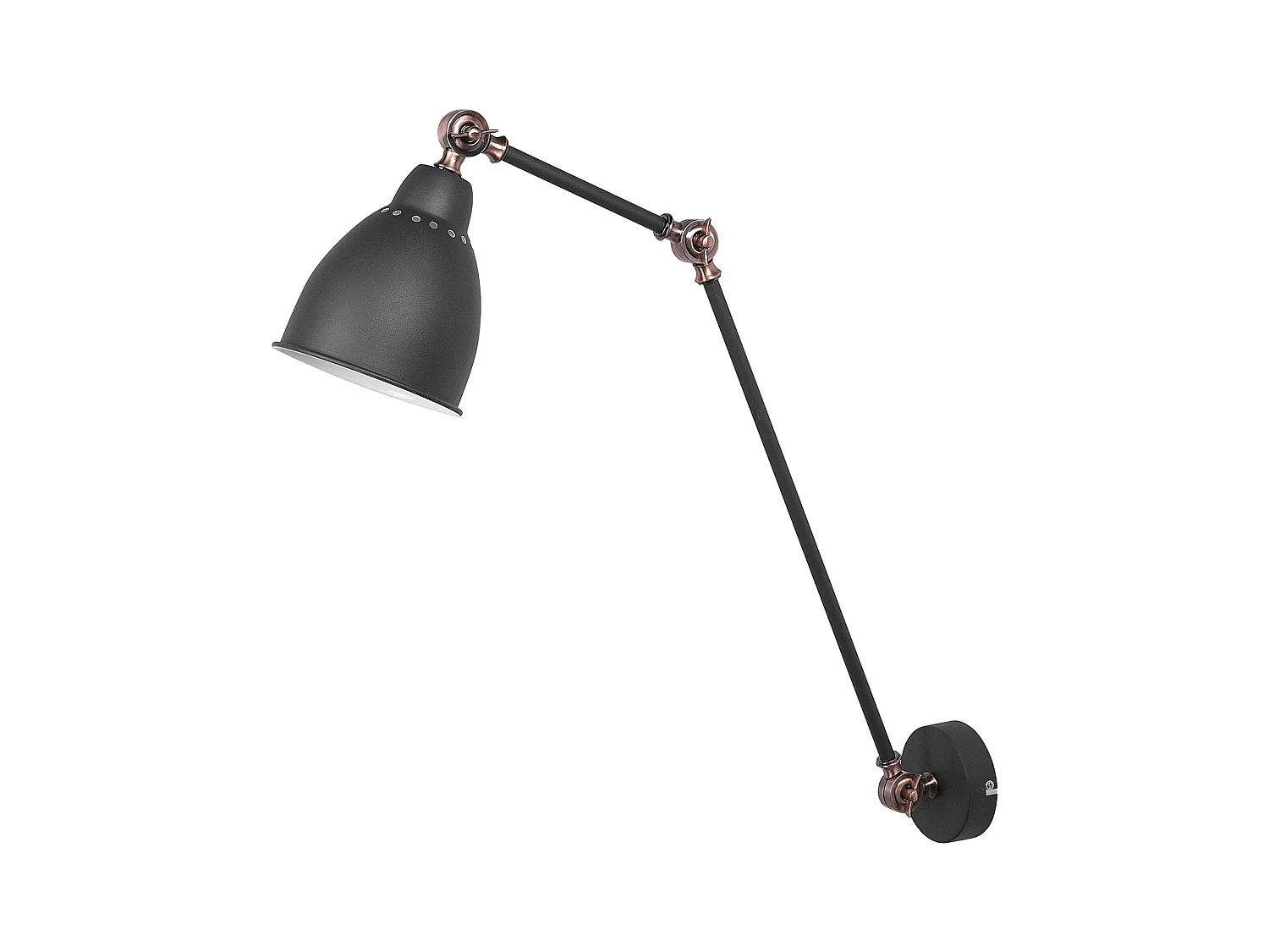 Lampe murale MISSISSIPPI Réglable Métal Gris graphite