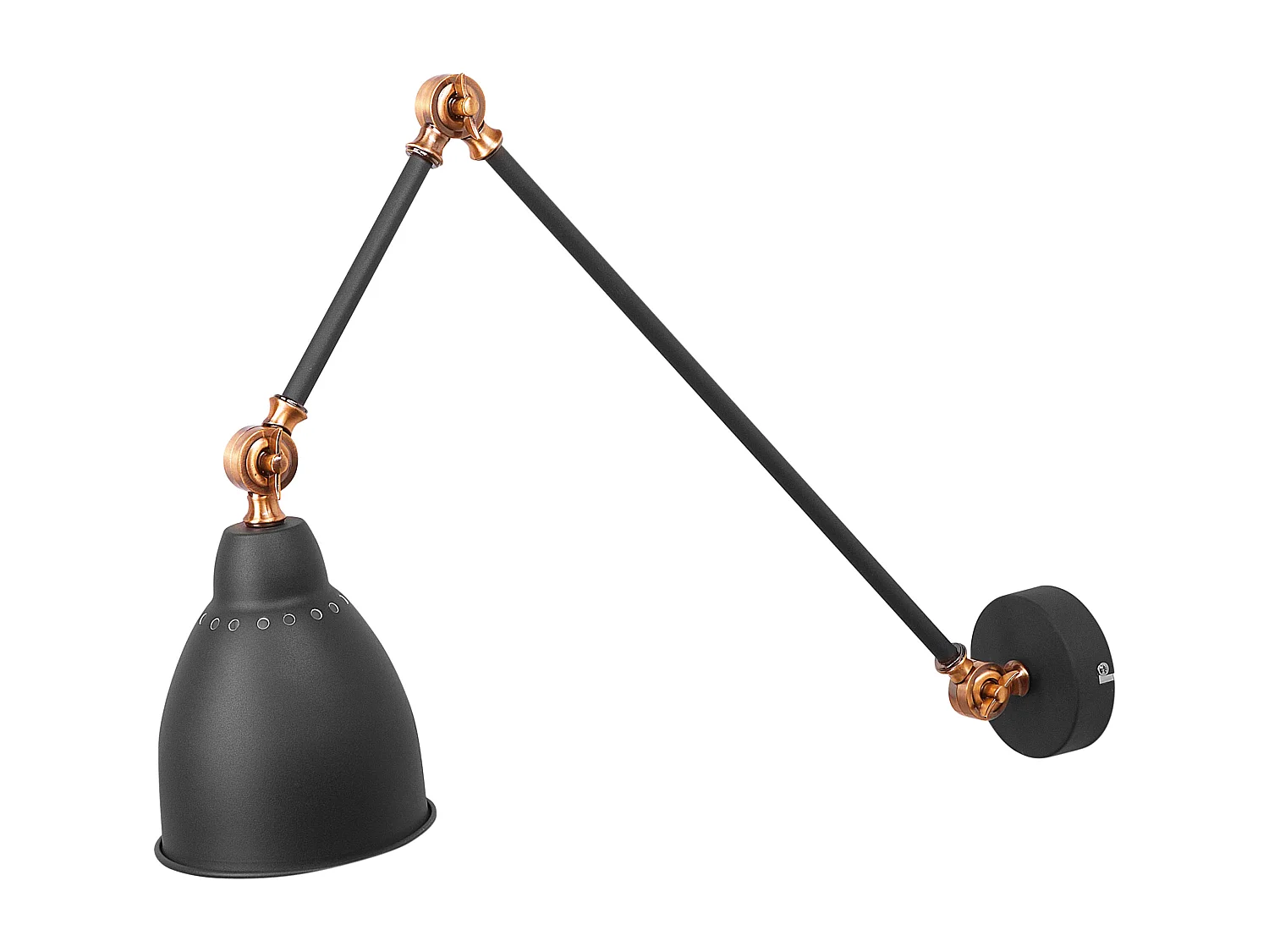 Candeeiros de parede MISSISSIPPI Ajustável Metal Cinzento grafite