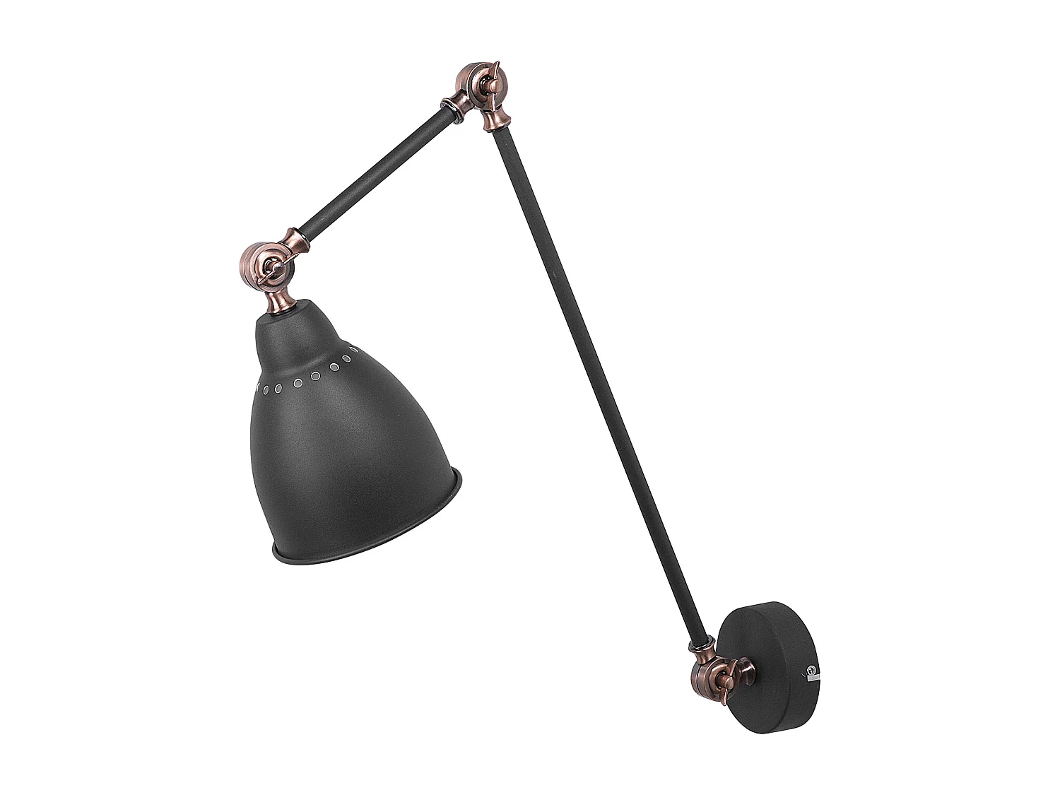 Wandlamp MISSISSIPPI Verstelbaar Metaal Grafietgrijs