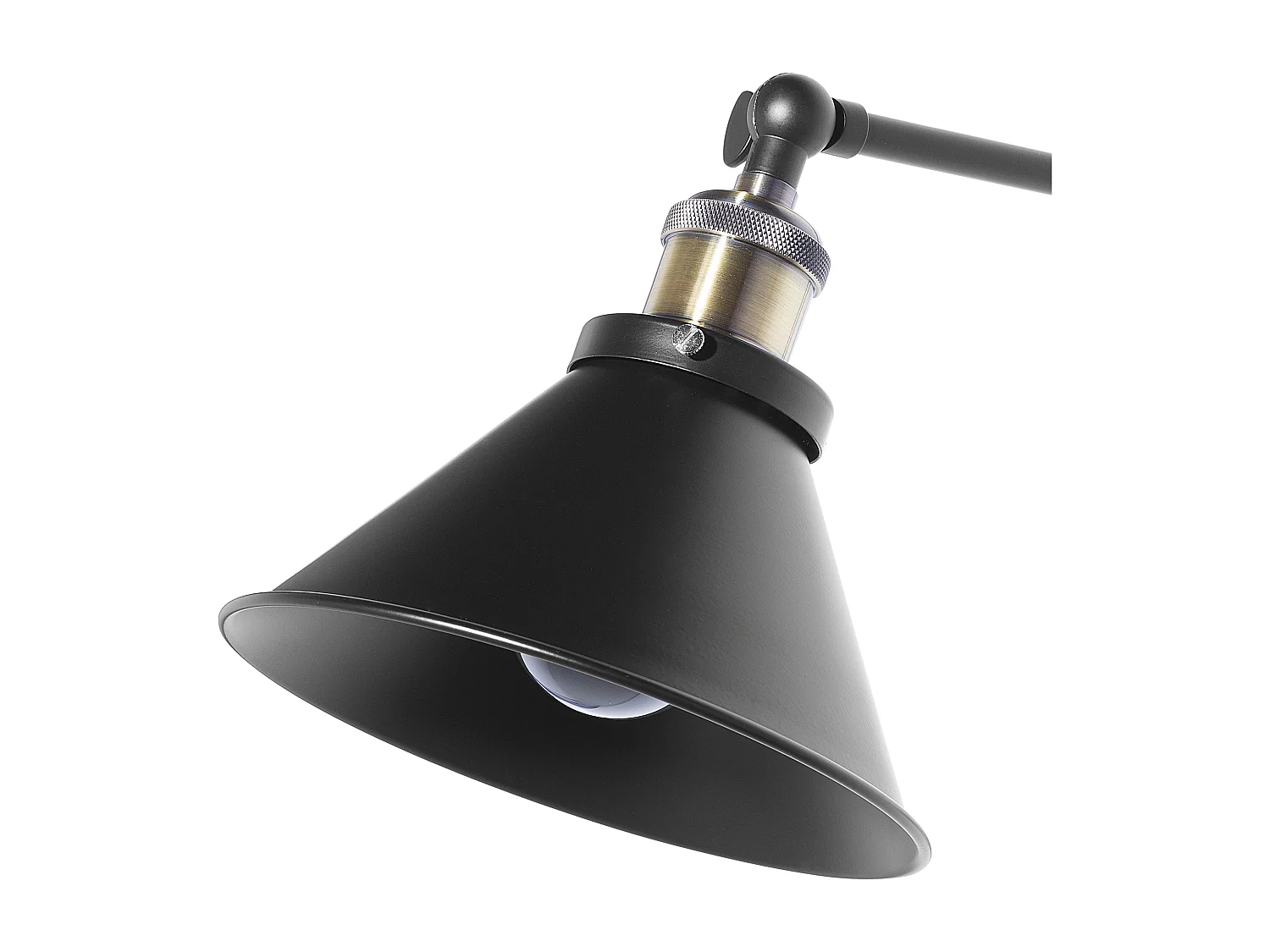 Zestaw 2 lamp ściennych NARVA Regulowana Metal Czarny