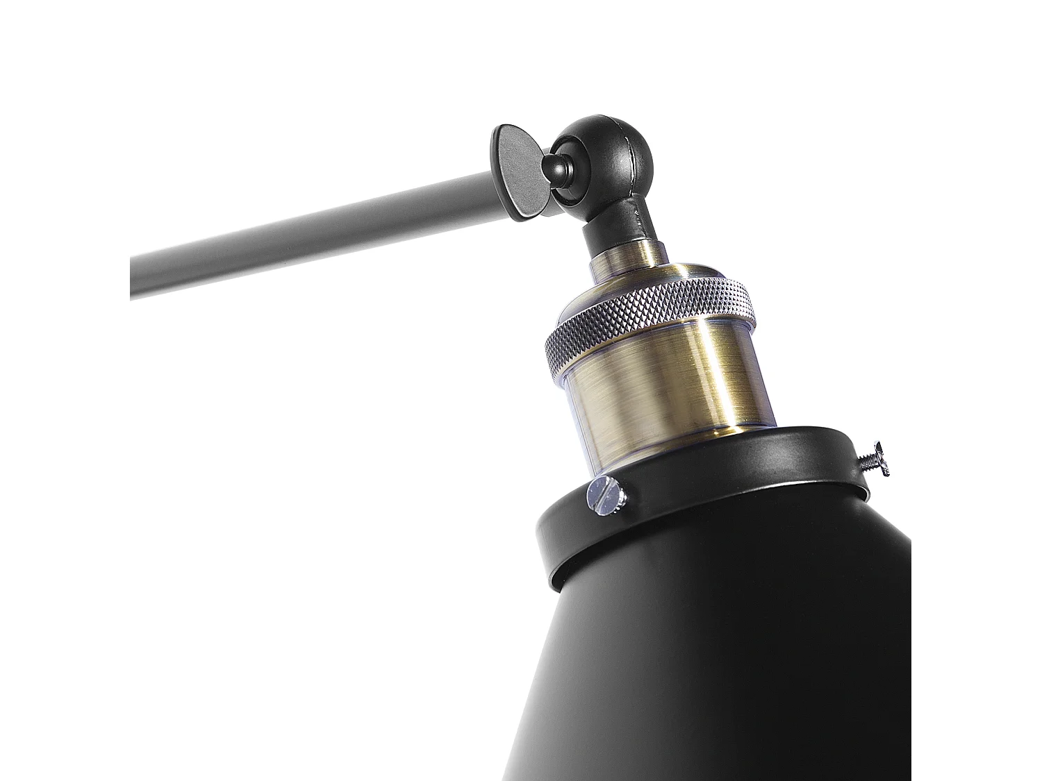 Zestaw 2 lamp ściennych NARVA Regulowana Metal Czarny