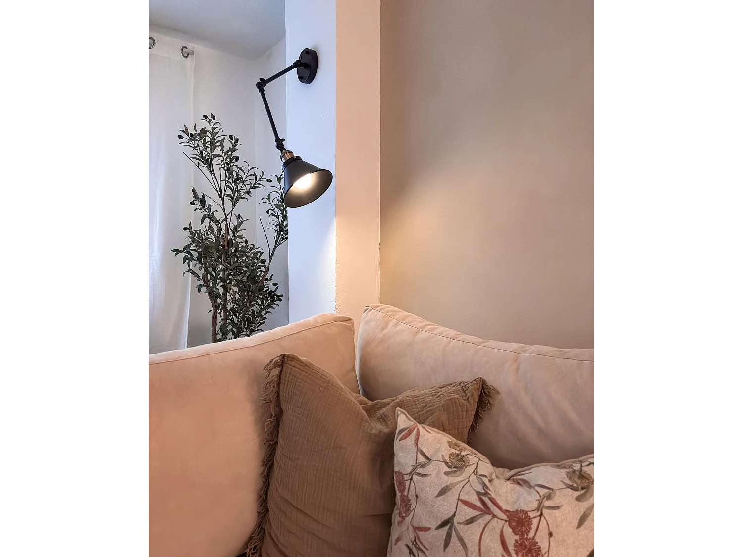 Lot de 2 lampes murales NARVA Réglable Métal Noir