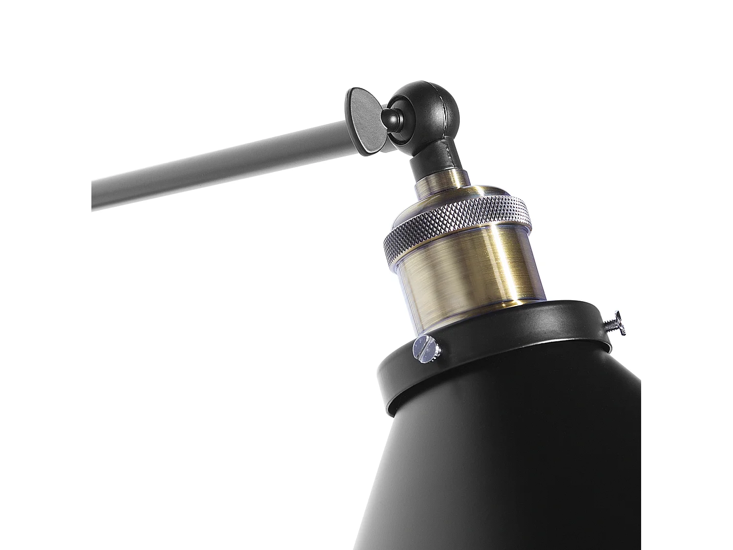 Conjunto de 2 lámparas de pared NARVA ajustable Metal Negro