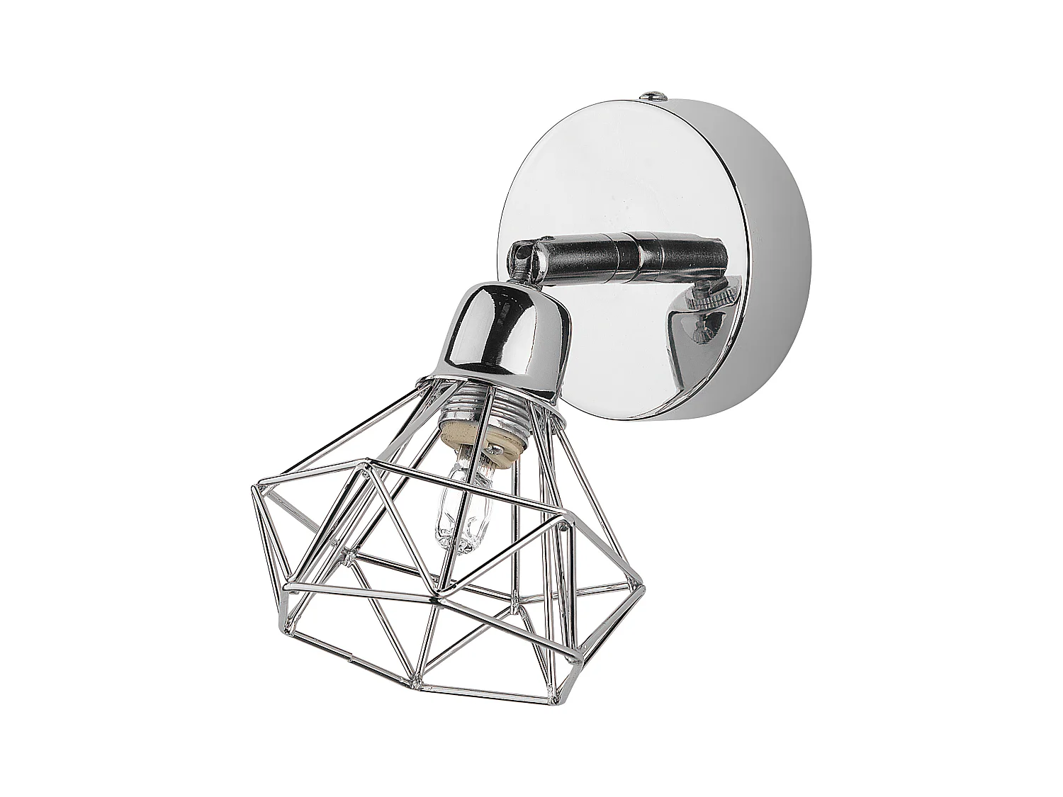 Strahler 2er Set ERMA verstellbar Metall Silber