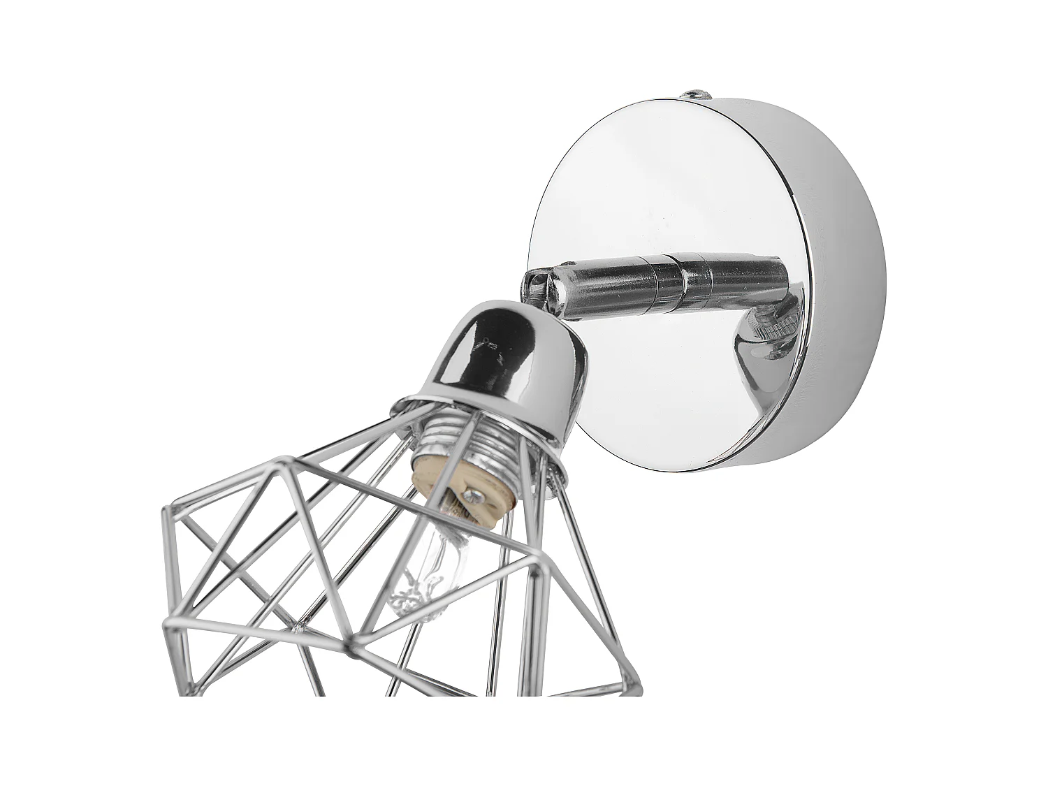 Strahler 2er Set ERMA verstellbar Metall Silber