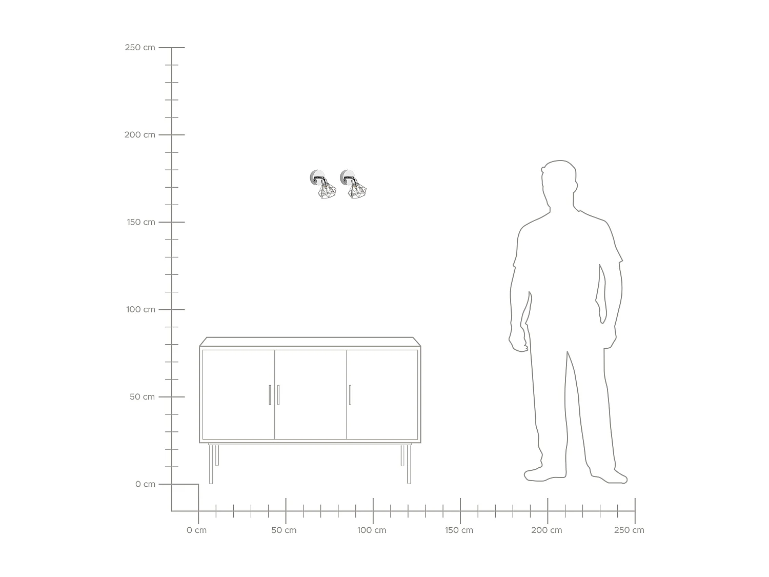 Lot de 2 spots ERMA Réglable Métal Argenté