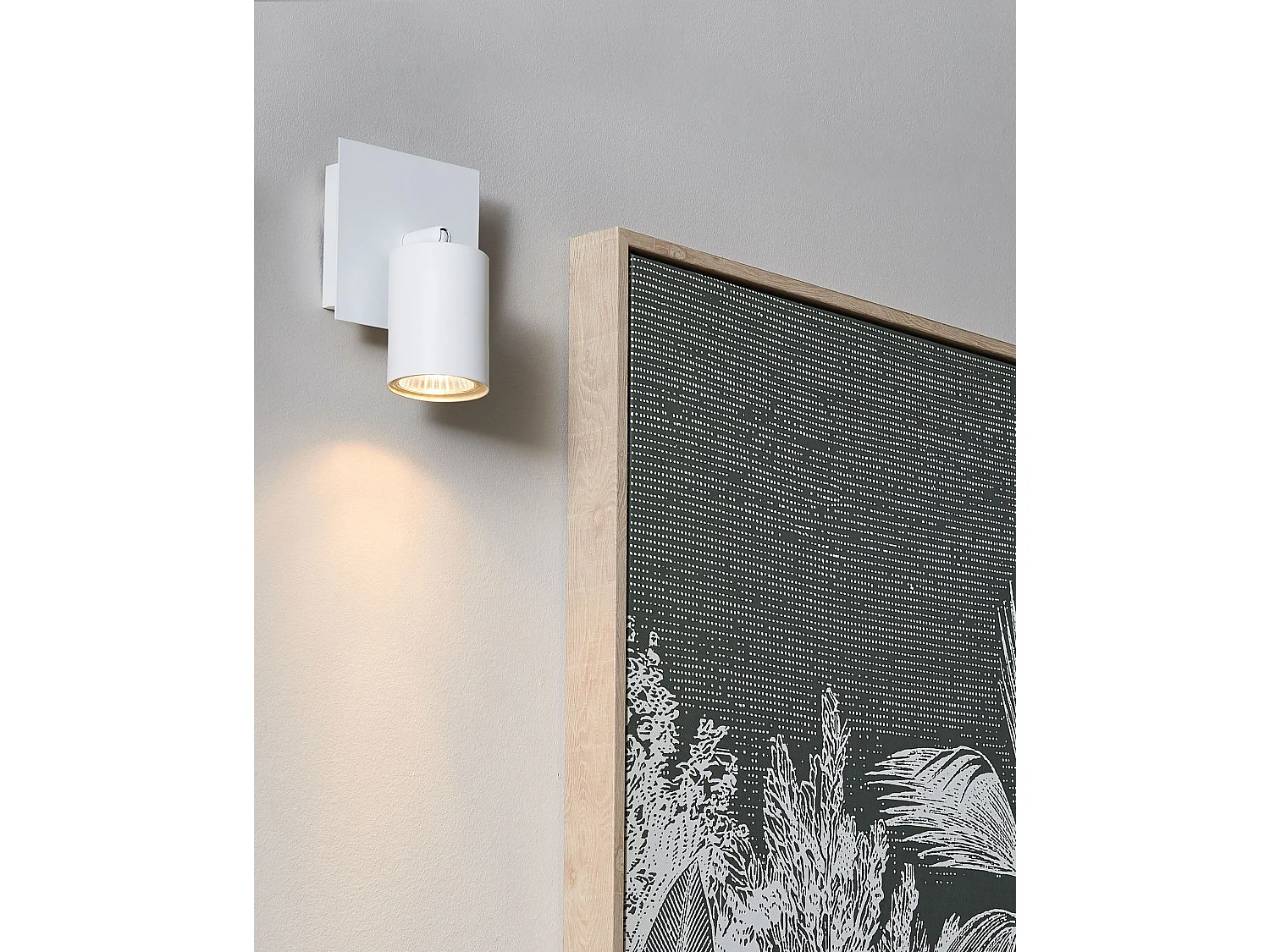 Lot de 2 spots TIGRIS Réglable Métal Blanc