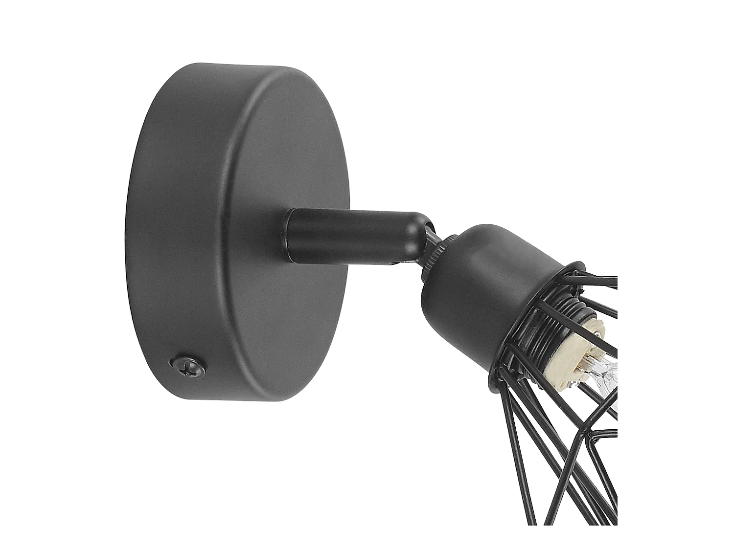 Moderne Wandlampe aus Metall Lampenschirm in Diamantenform schwarz 2er Set Erma