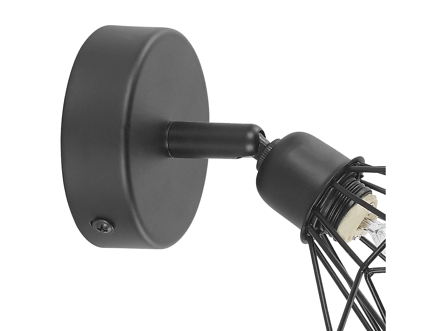 Set di 2 faretti ERMA Regolabile Metallo Nero