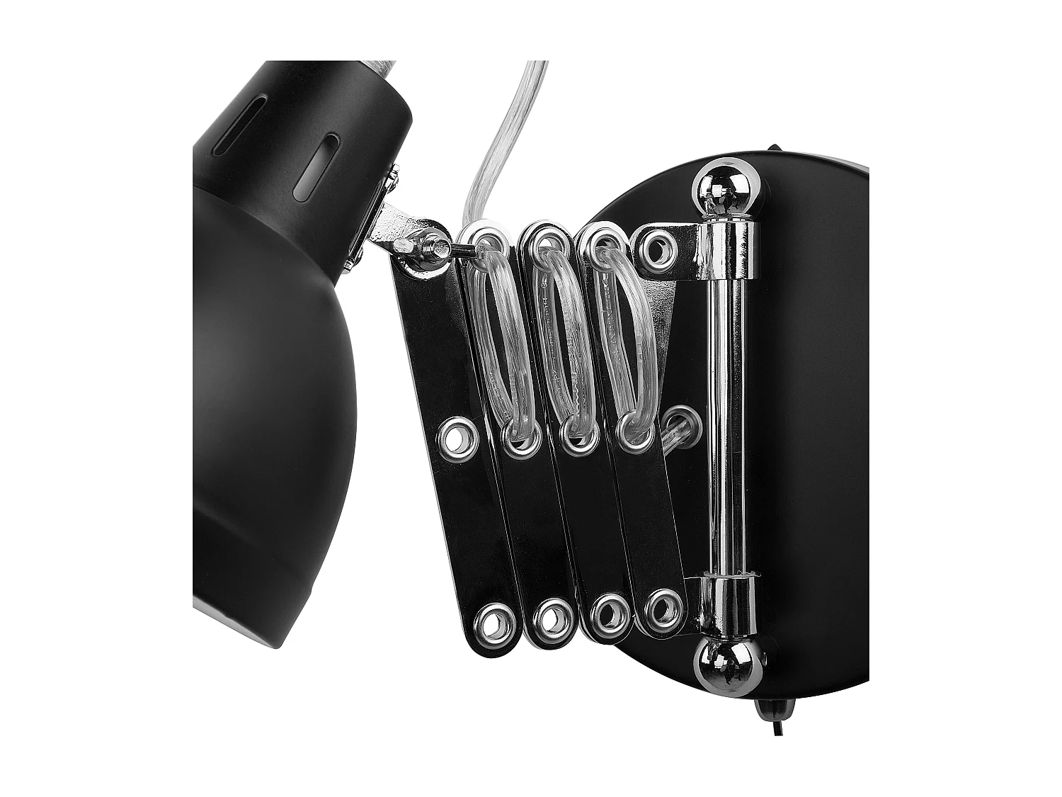 Lampa ścienna HARRINGTON Regulowana Metal Czarny