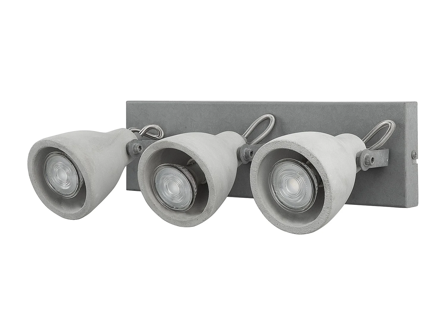 Wandlampe 3-flammig Beton hellgrau modern MISTAGO