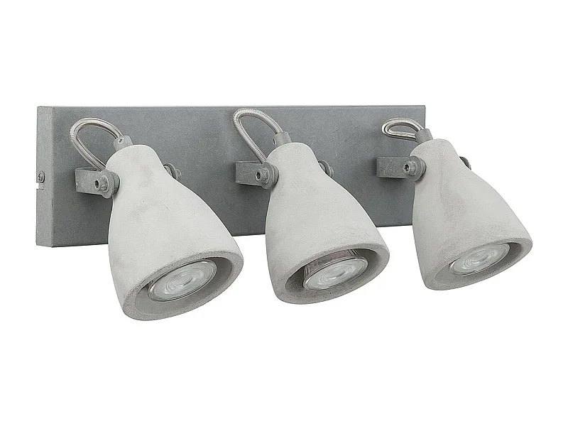 Wandlampe 3-flammig Beton hellgrau modern MISTAGO