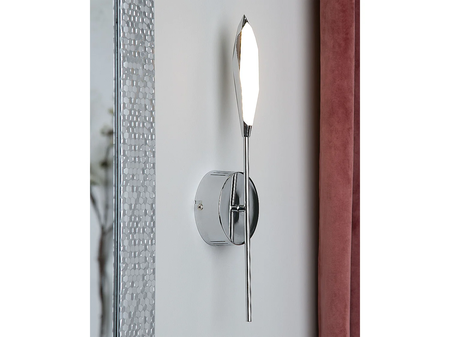 Lampe murale LED LUKINA Métal Argenté