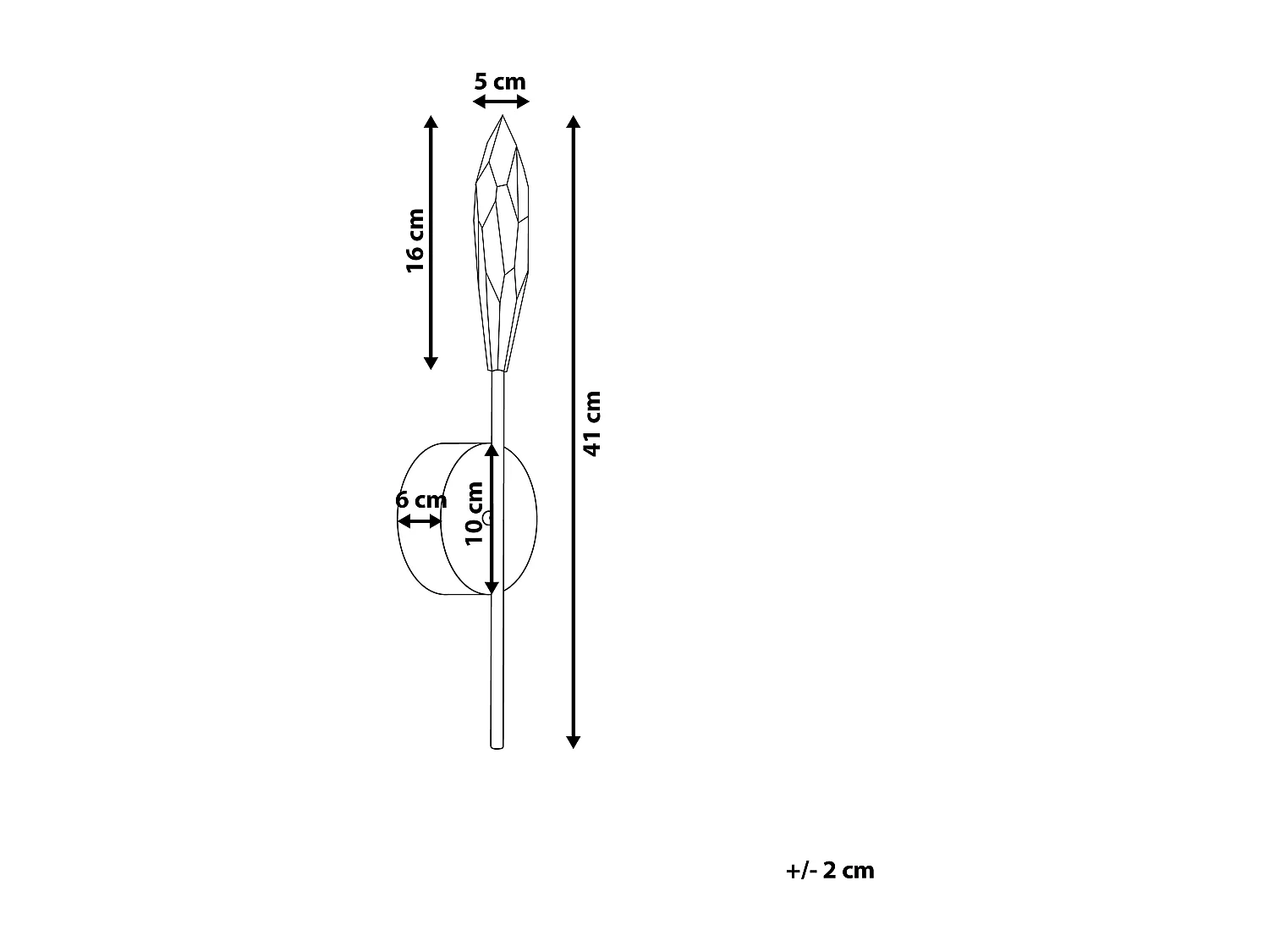 Lampe murale LED LUKINA Métal Argenté