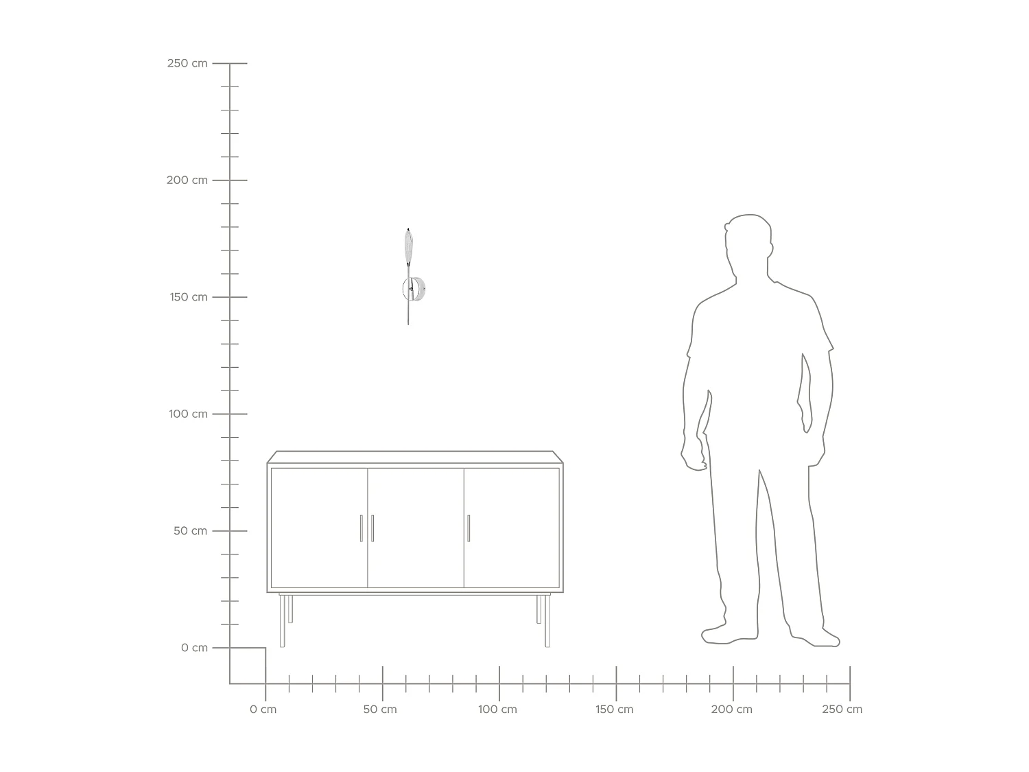 Lampe murale LED LUKINA Métal Argenté