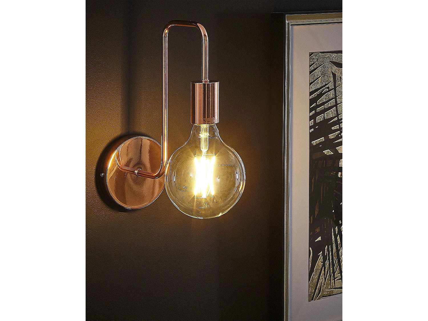 Lampe murale SAVENA Métal Cuivré