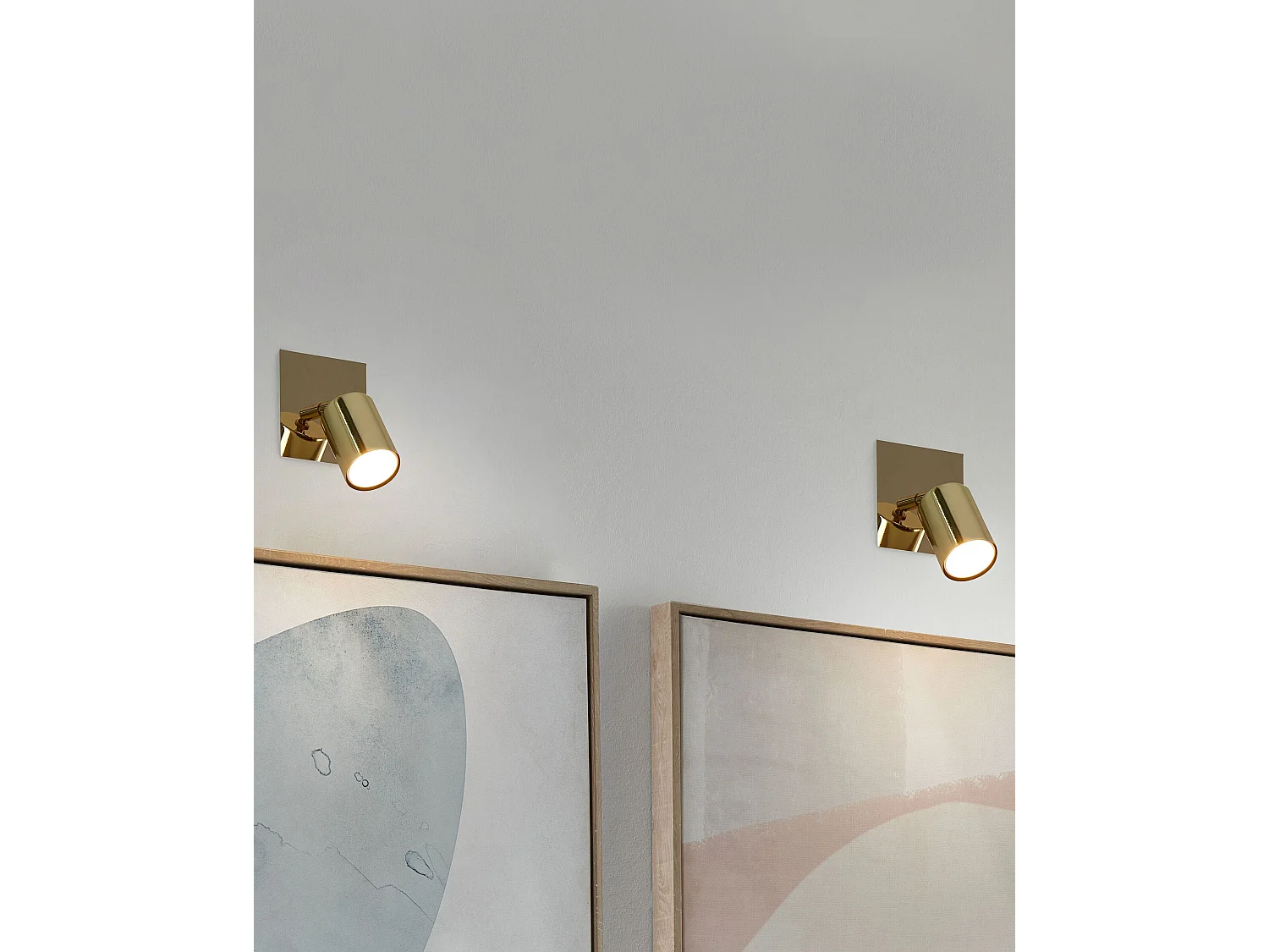 Set van 2 spotlampen TIGRIS Verstelbaar Metaal Goud
