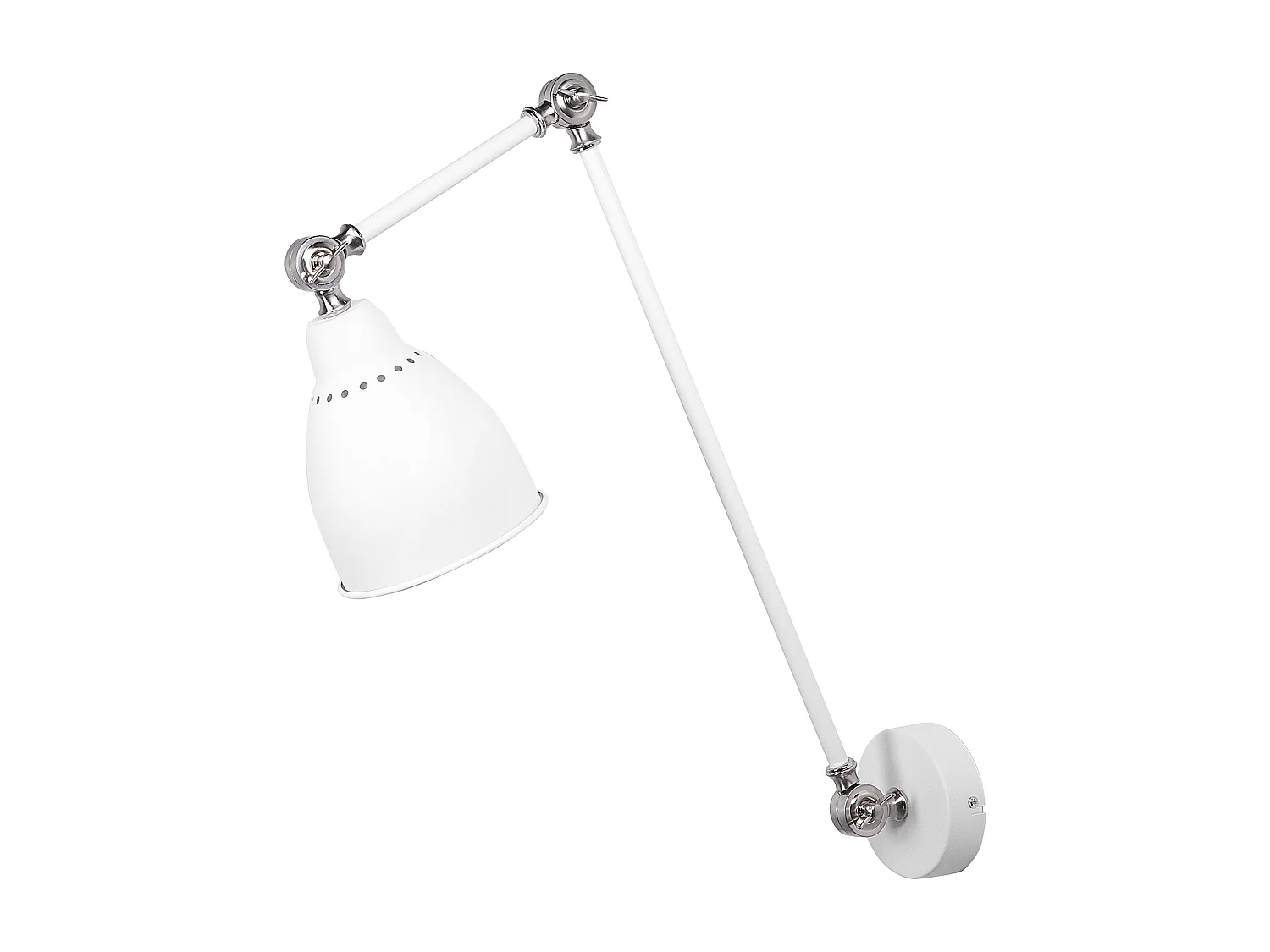 Applique MISSISSIPPI Regolabile Metallo Bianco