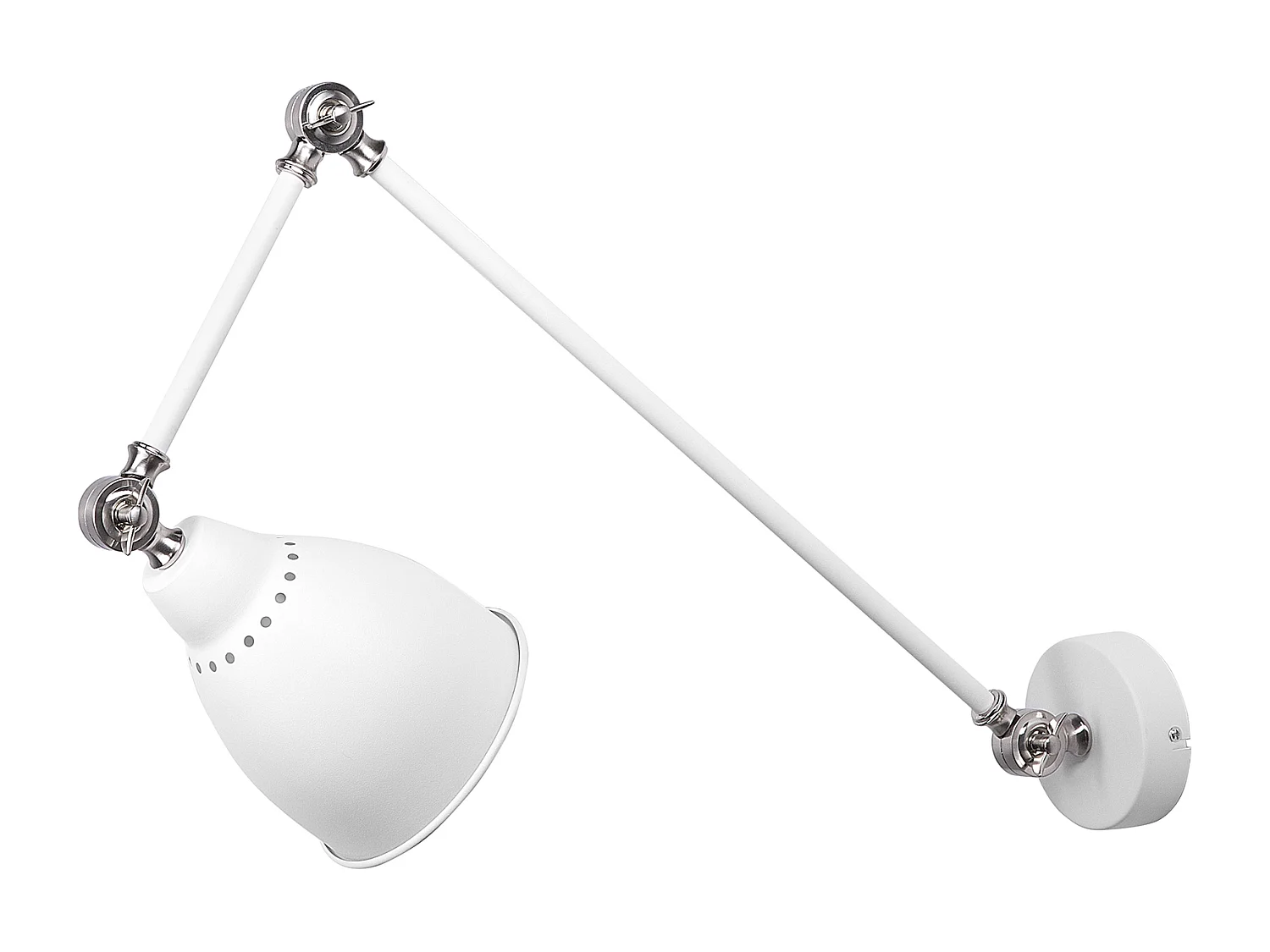 Applique MISSISSIPPI Regolabile Metallo Bianco