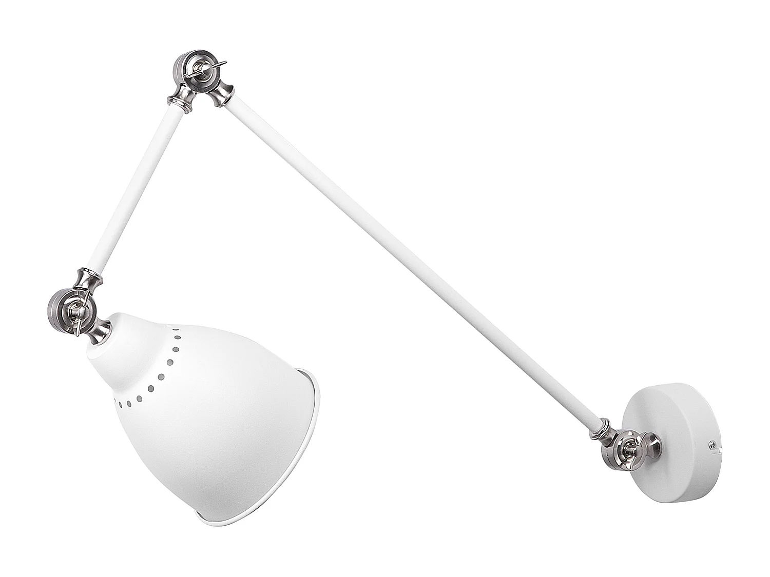 Applique MISSISSIPPI Regolabile Metallo Bianco