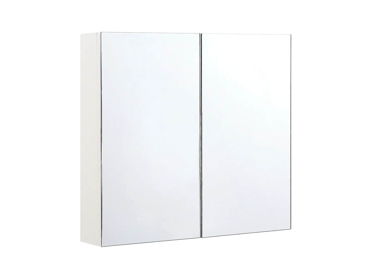 Badkamer wandkast met spiegel NAVARRA 80 cm 70 cm Wit
