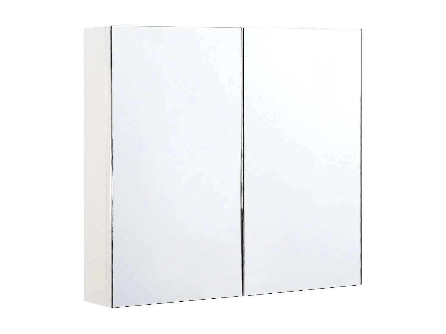 Badkamer wandkast met spiegel NAVARRA 80 cm 70 cm Wit