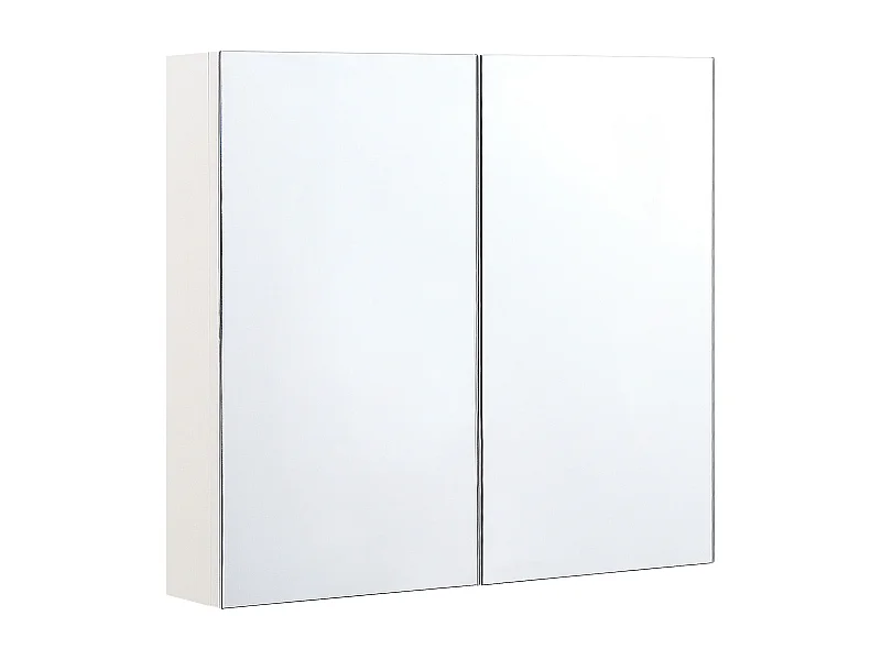 Badkamer wandkast met spiegel NAVARRA 80 cm 70 cm Wit