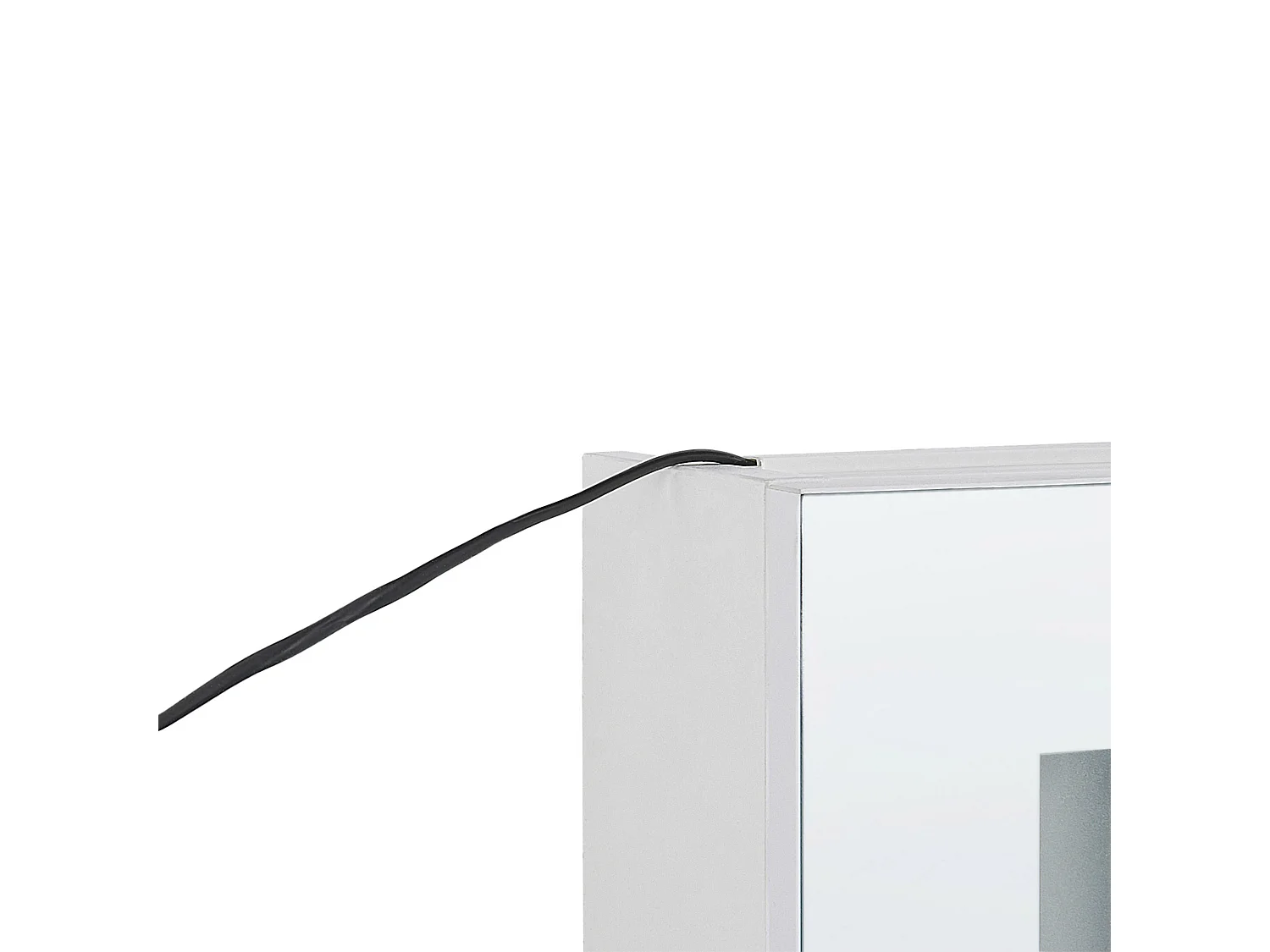 Móvel de casa de banho suspenso com espelho LED CAMERON 40 cm 60 cm Branco