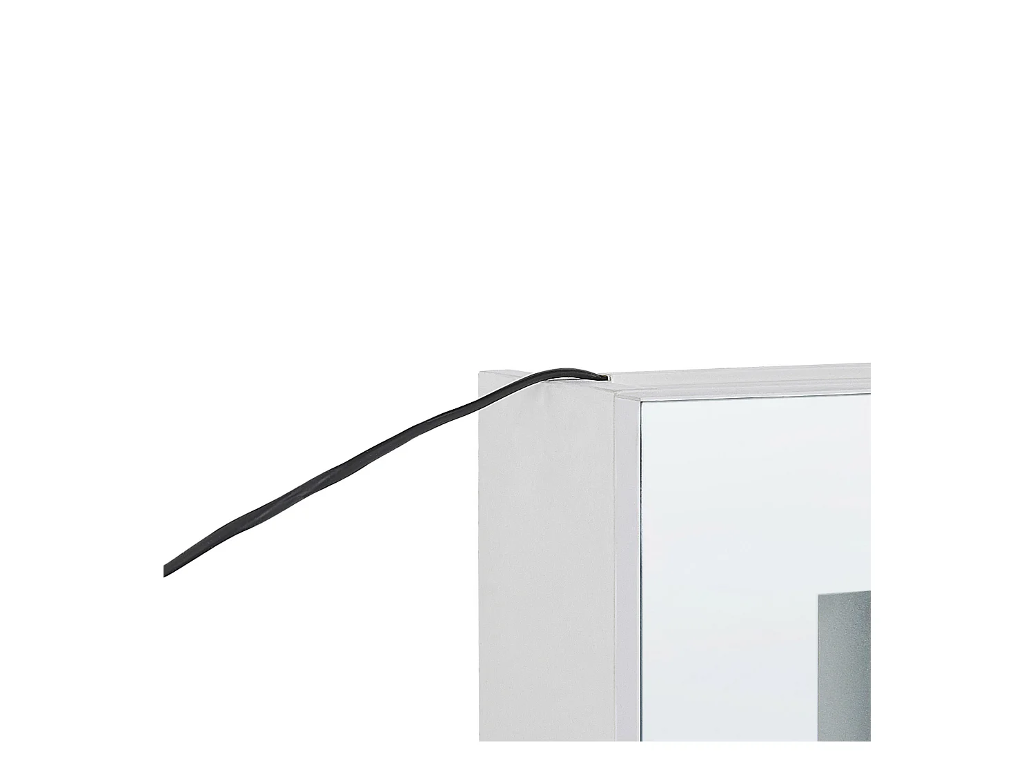 Badkamer wandkast met spiegel LED CAMERON 40 cm 60 cm Wit
