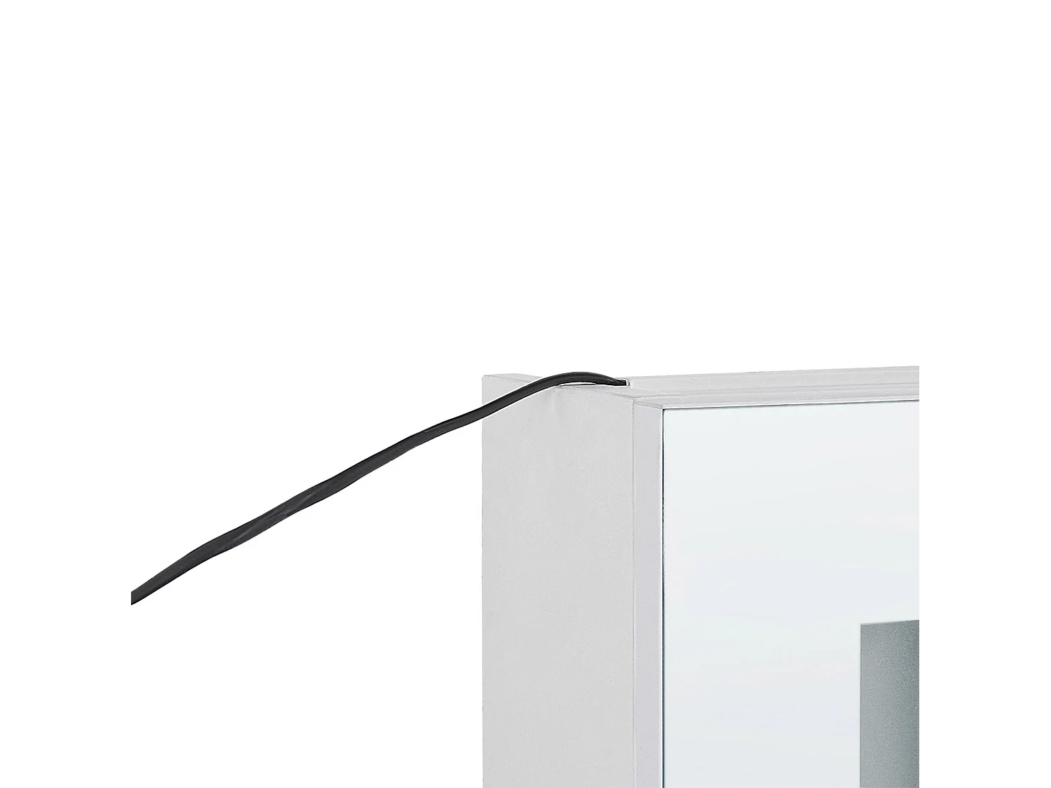 Badkamer wandkast met spiegel LED CAMERON 40 cm 60 cm Wit