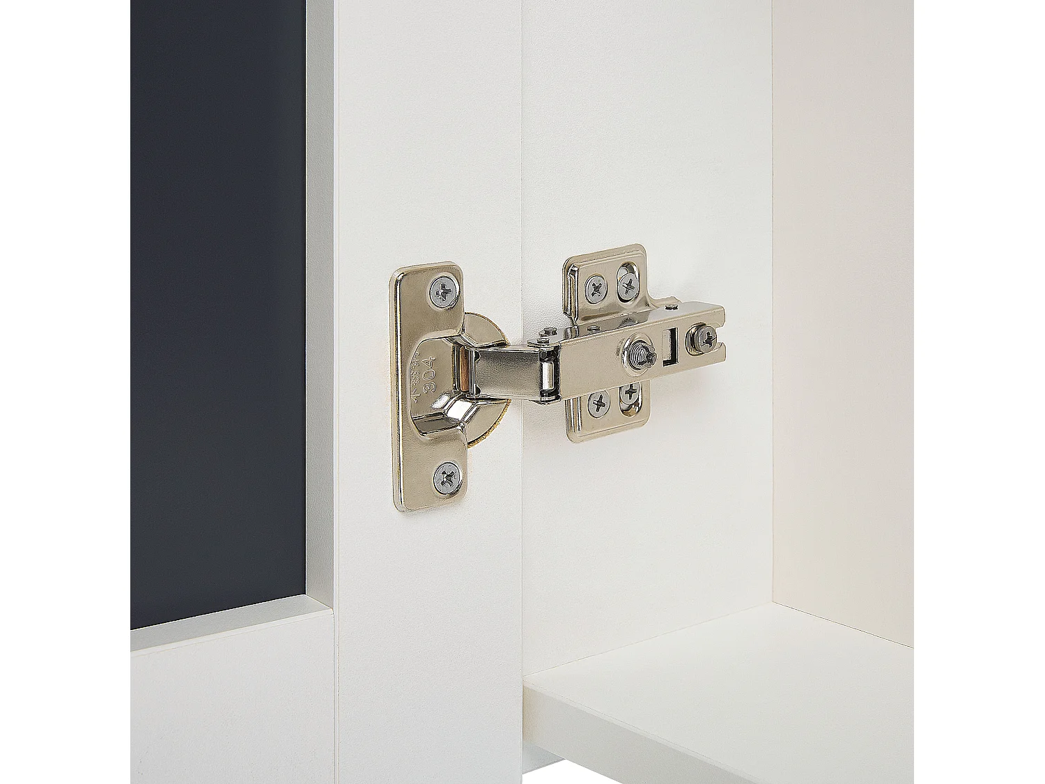 Badkamer wandkast met spiegel NAVARRA 60 cm 60 cm Wit