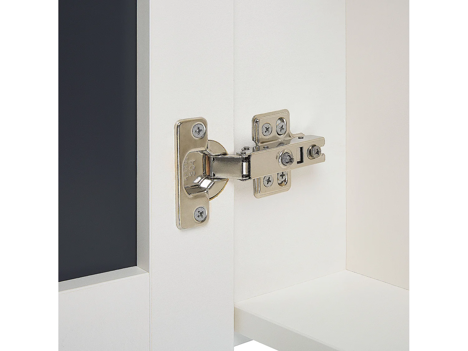 Badkamer wandkast met spiegel NAVARRA 60 cm 60 cm Wit