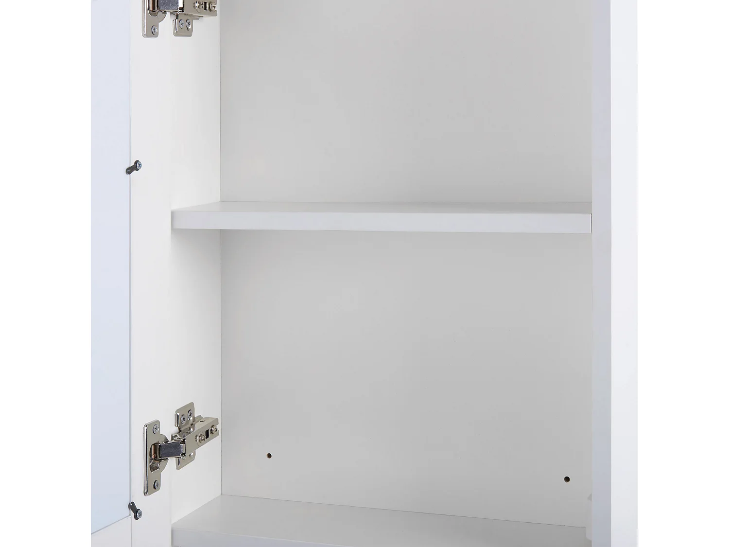 Spiegelkast met LED-verlichting wit/zilver MALASPINA