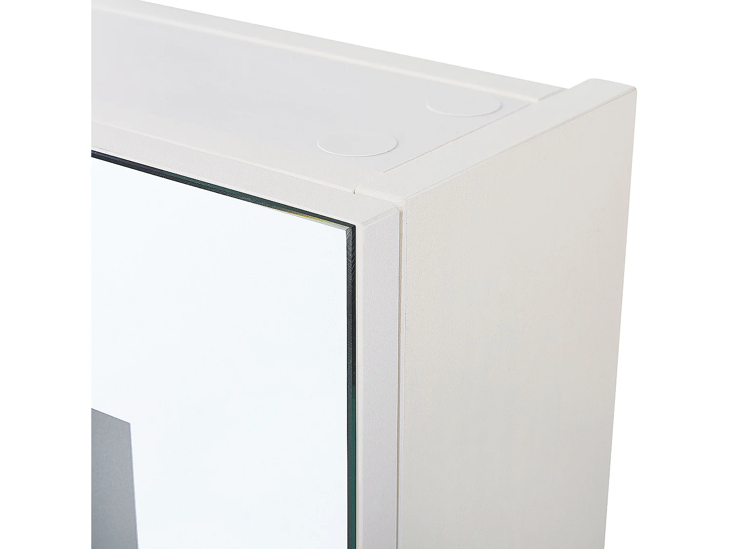 Armadio a muro per specchio da bagno LED CHABUNCO 60 cm 60 cm Bianco