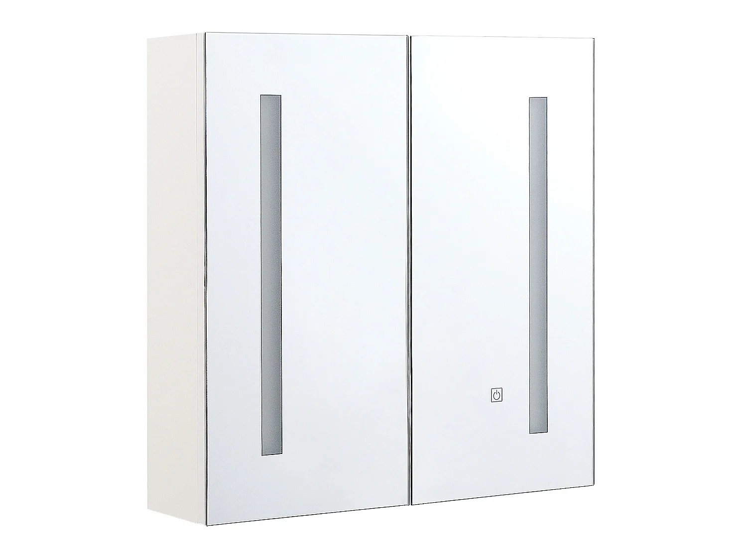 Armoire de toilette murale LED CHABUNCO 60 cm 60 cm Blanc