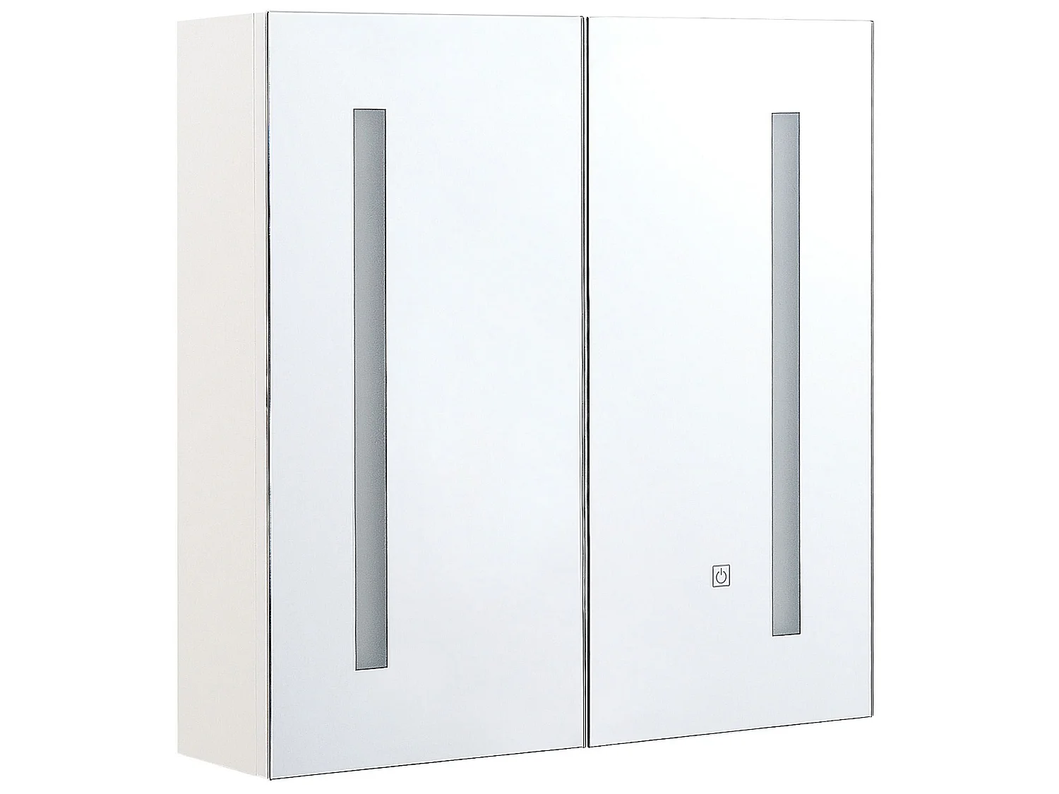 Armoire de toilette murale LED CHABUNCO 60 cm 60 cm Blanc