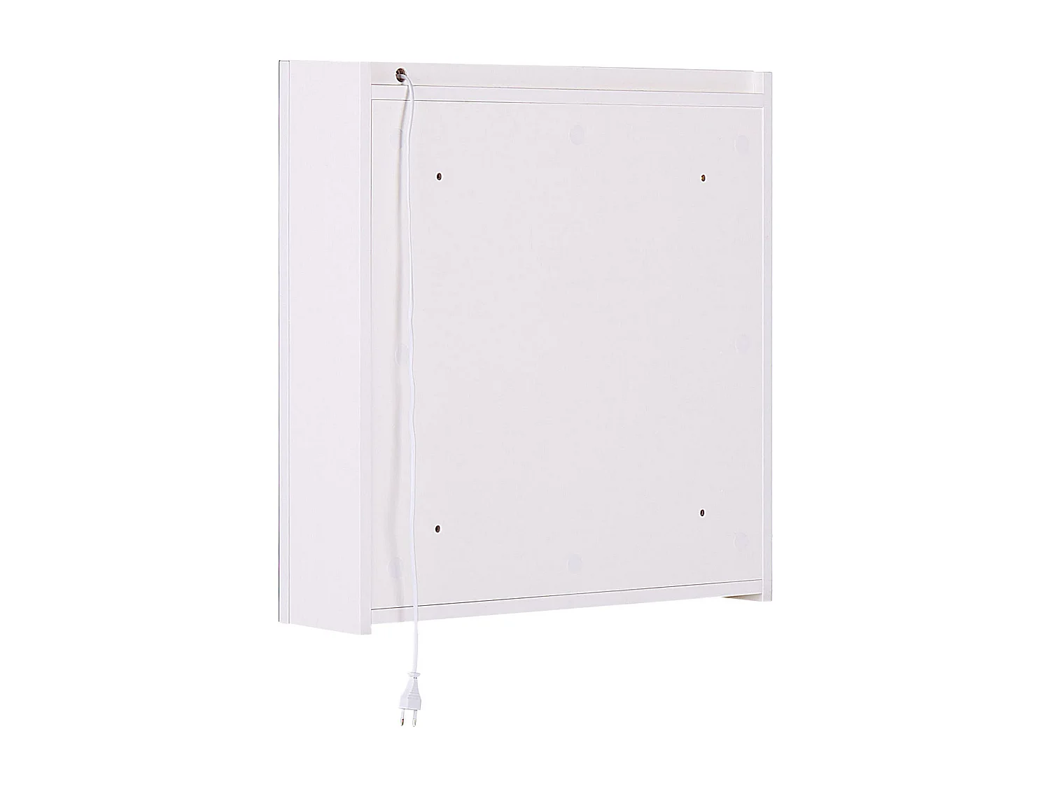 Bad-Spiegelschrank LED CHABUNCO 60 cm 60 cm Weiss