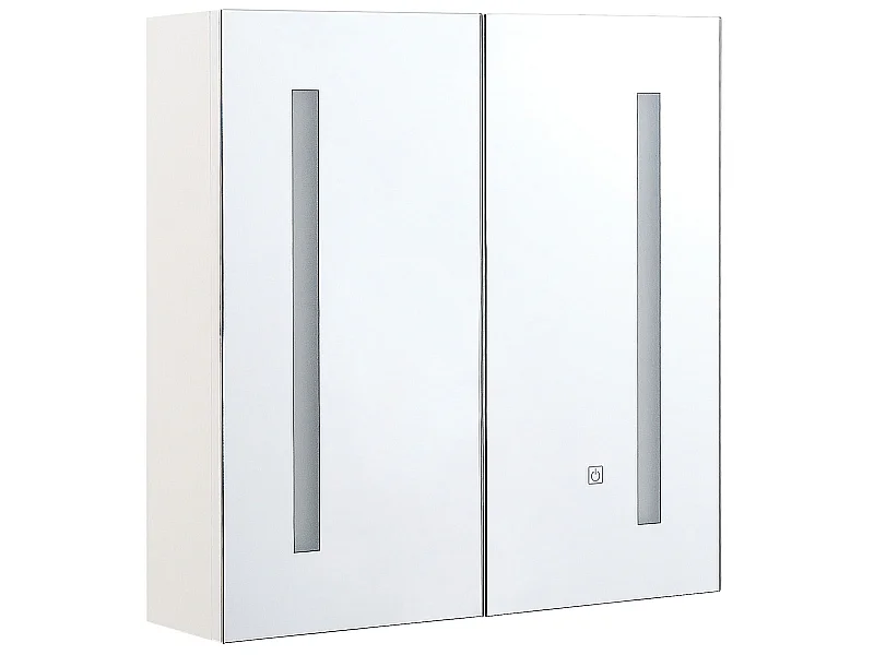 Armoire de toilette murale LED CHABUNCO 60 cm 60 cm Blanc