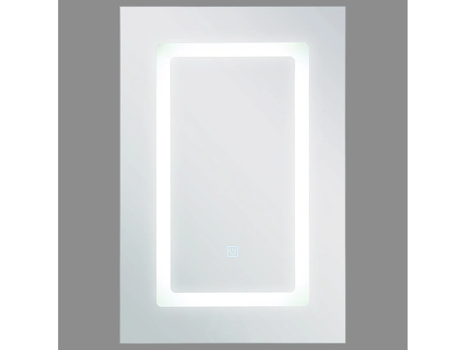 Badkamer wandkast met spiegel LED CONDOR 40 cm 60 cm Wit