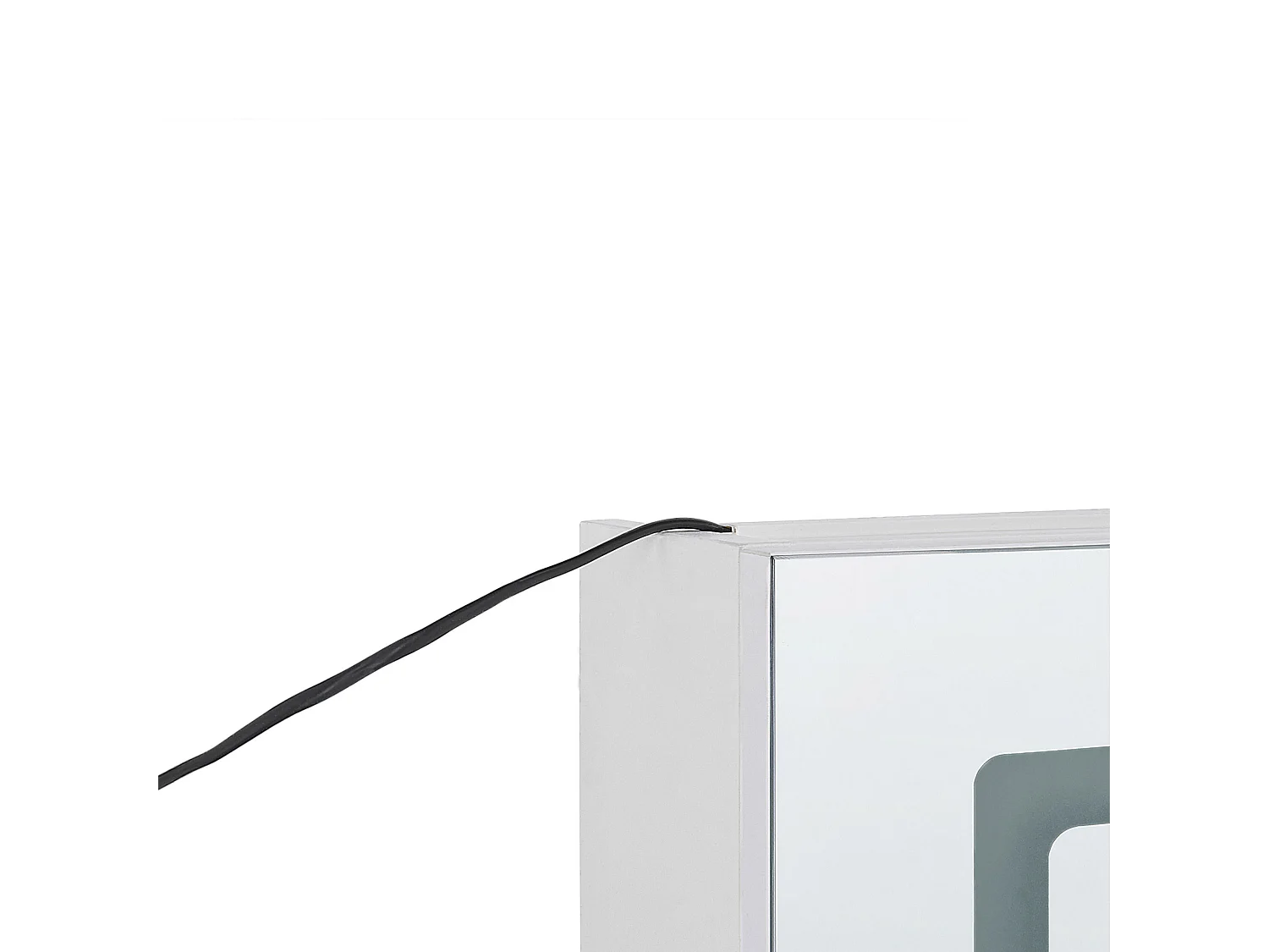 Badkamer wandkast met spiegel LED CONDOR 40 cm 60 cm Wit