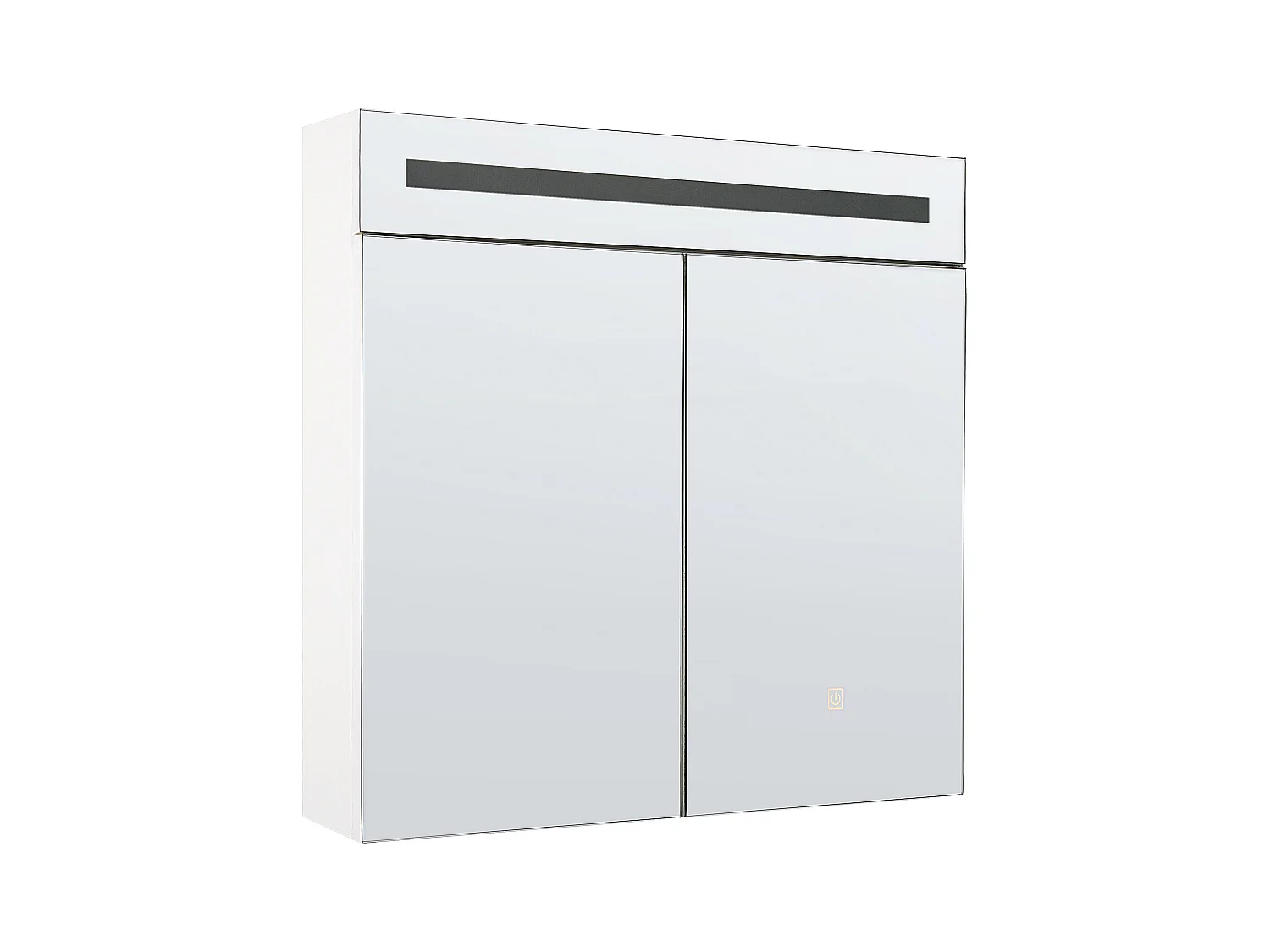 Armadio a muro per specchio da bagno LED JARAMILLO 60 cm 60 cm Bianco