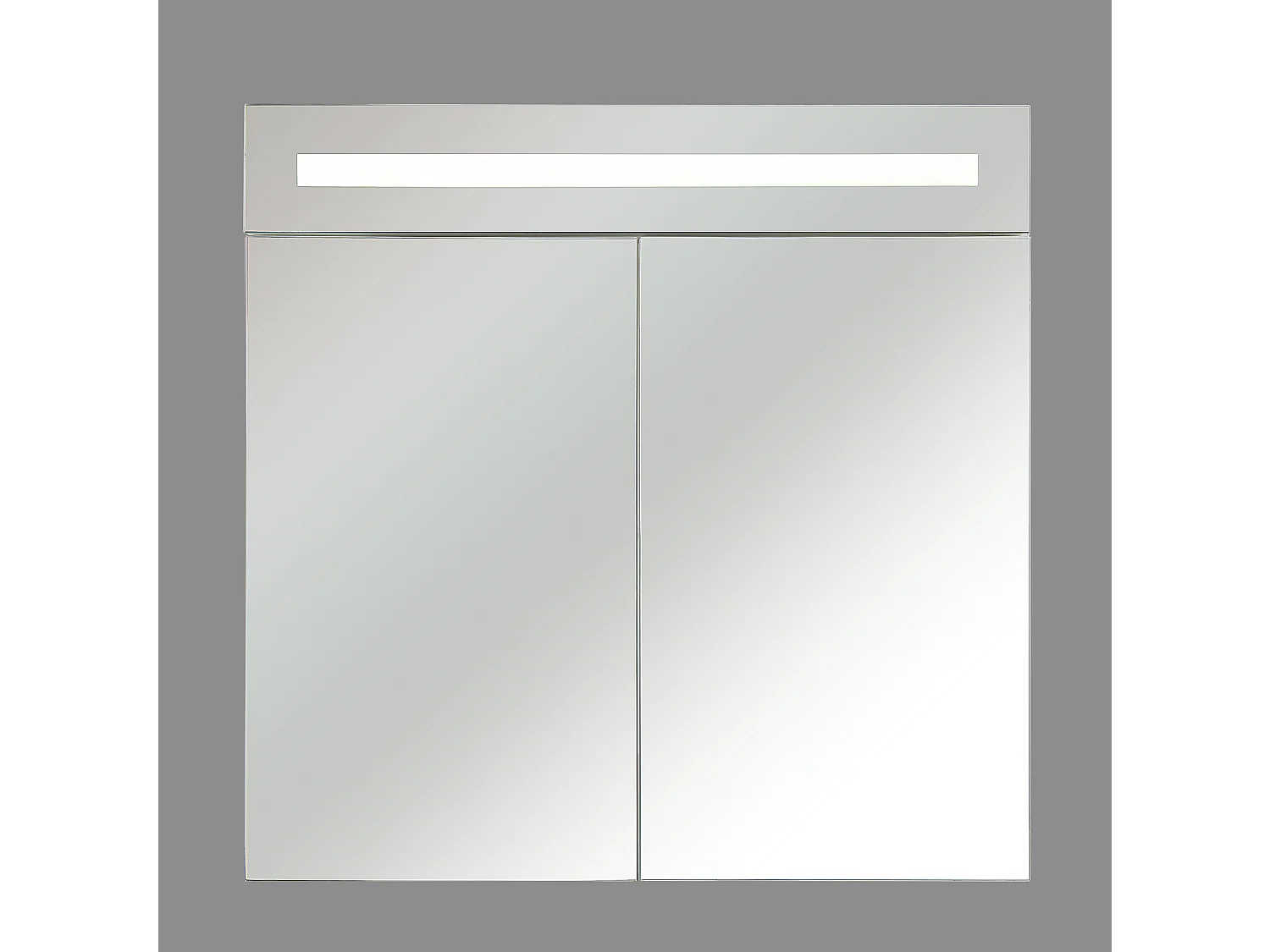Badkamer wandkast met spiegel LED JARAMILLO 60 cm 60 cm Wit