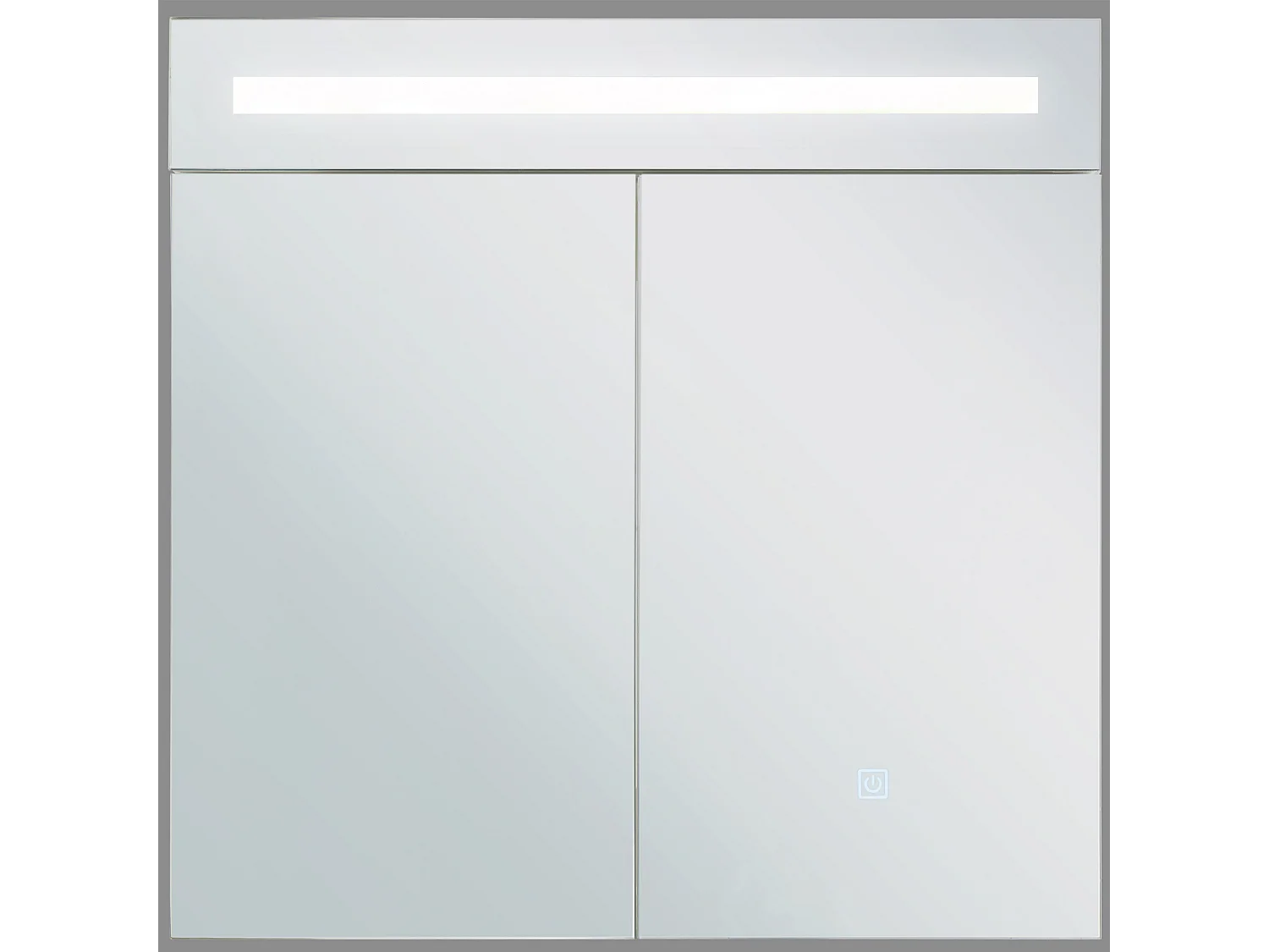 Badkamer wandkast met spiegel LED JARAMILLO 60 cm 60 cm Wit