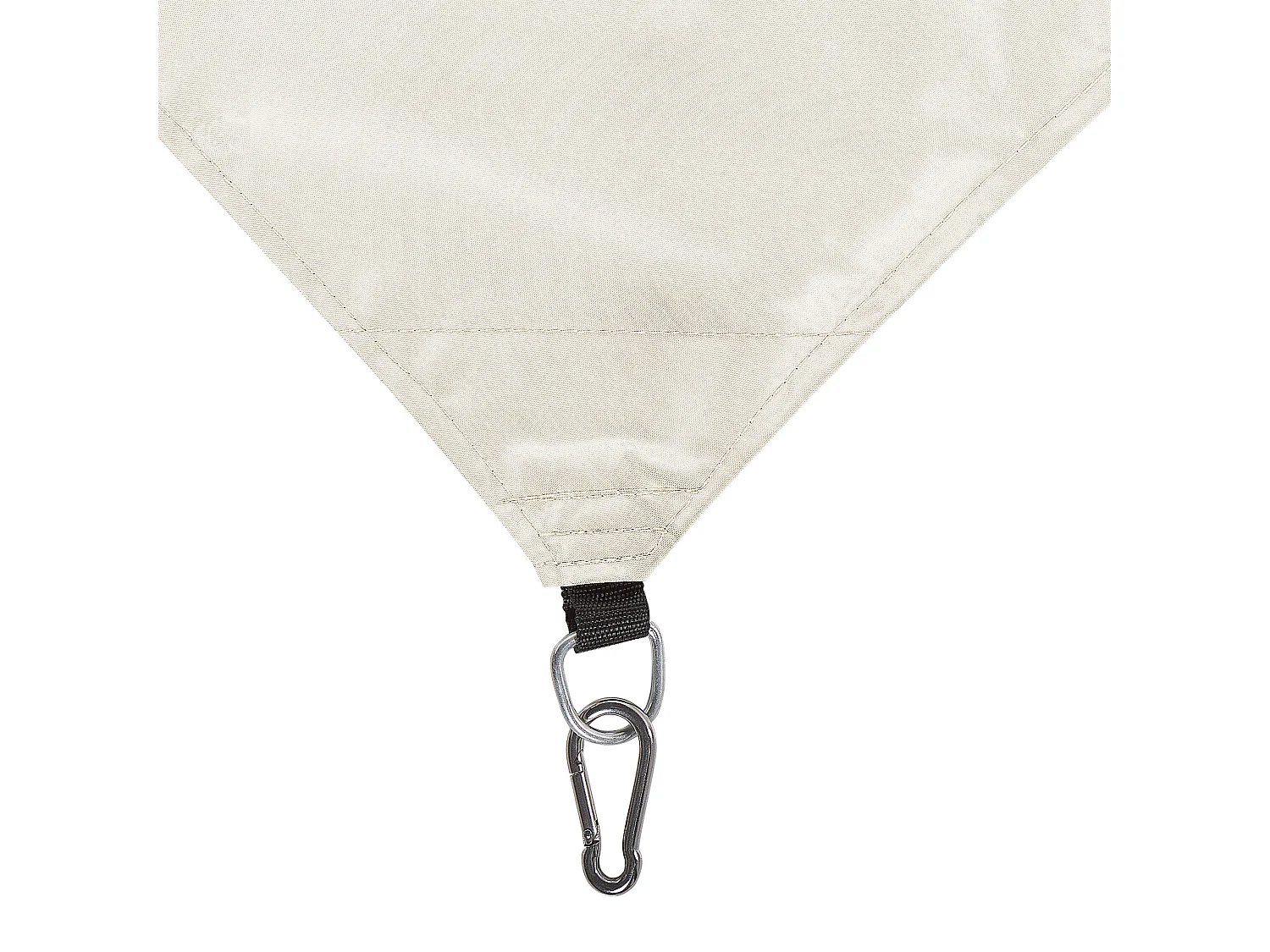 Garten Sonnensegel quadrat 3x3 m weiß Stoff mit Ringen Seilspanntechnik Lukka