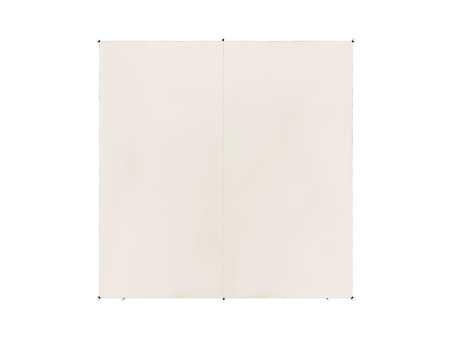 Garten Sonnensegel quadrat 3x3 m weiß Stoff mit Ringen Seilspanntechnik Lukka