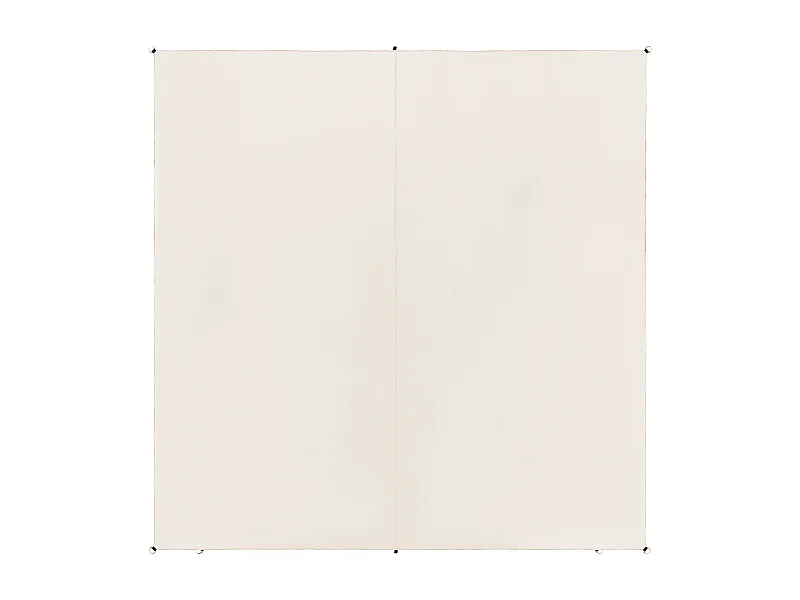 Garten Sonnensegel quadrat 3x3 m weiß Stoff mit Ringen Seilspanntechnik Lukka