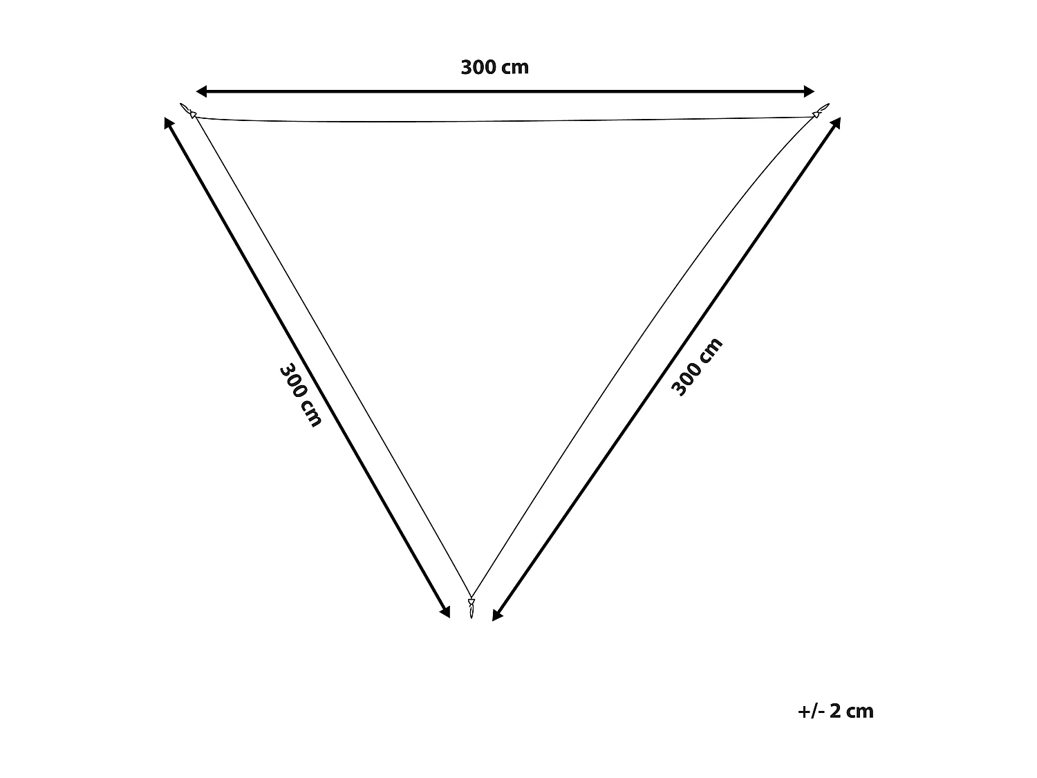 Schaduwdoek LUKKA 300 cm 300 cm Gebroken wit